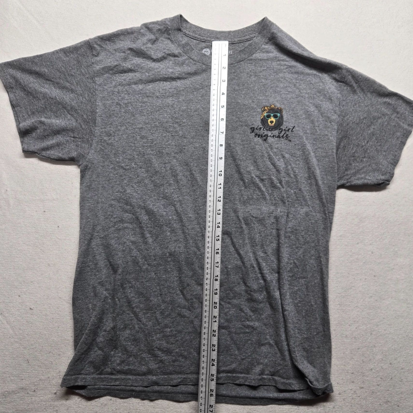 Vintage Girlie Girl T-Shirt Ladies L Gray Mama Bear Bandana Leopard Shirt Size L / US 10 / IT 46 - 6 Thumbnail