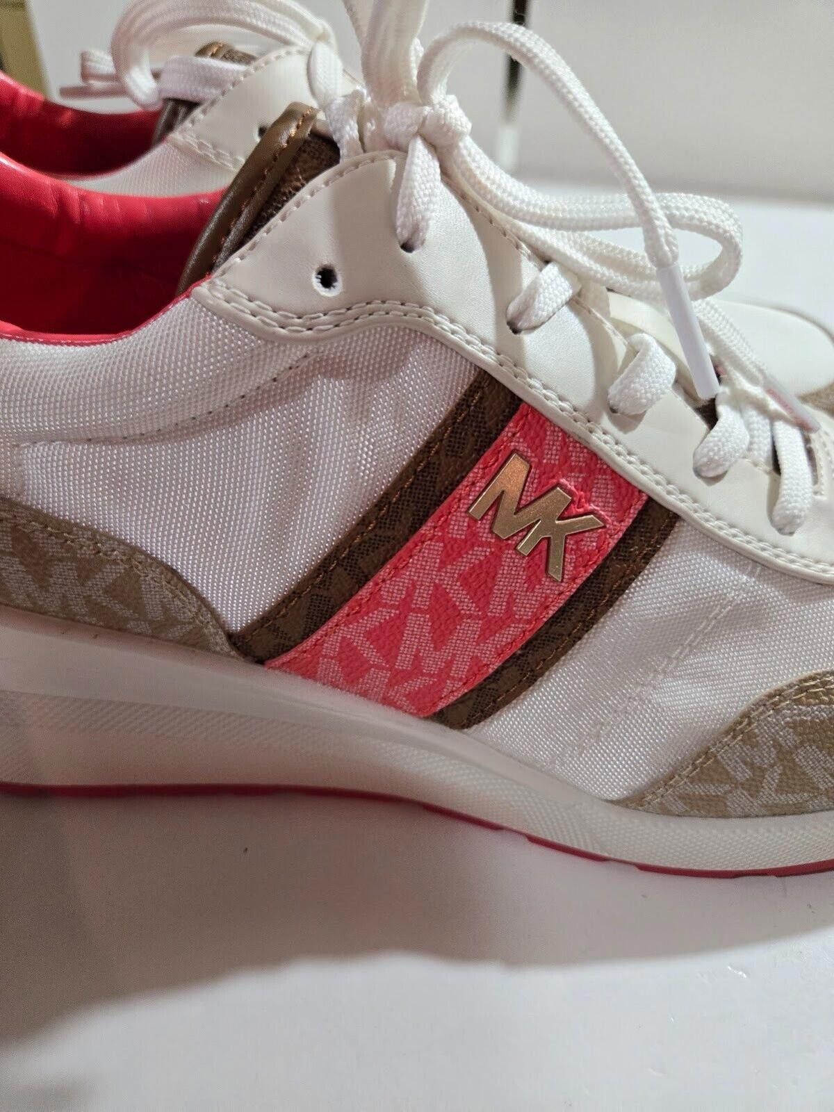 Michael Kors Womens Michael Kors Mabel Trainer Dahlia Coral 11 M NEW Size US 11 / IT 41 - 8 Thumbnail