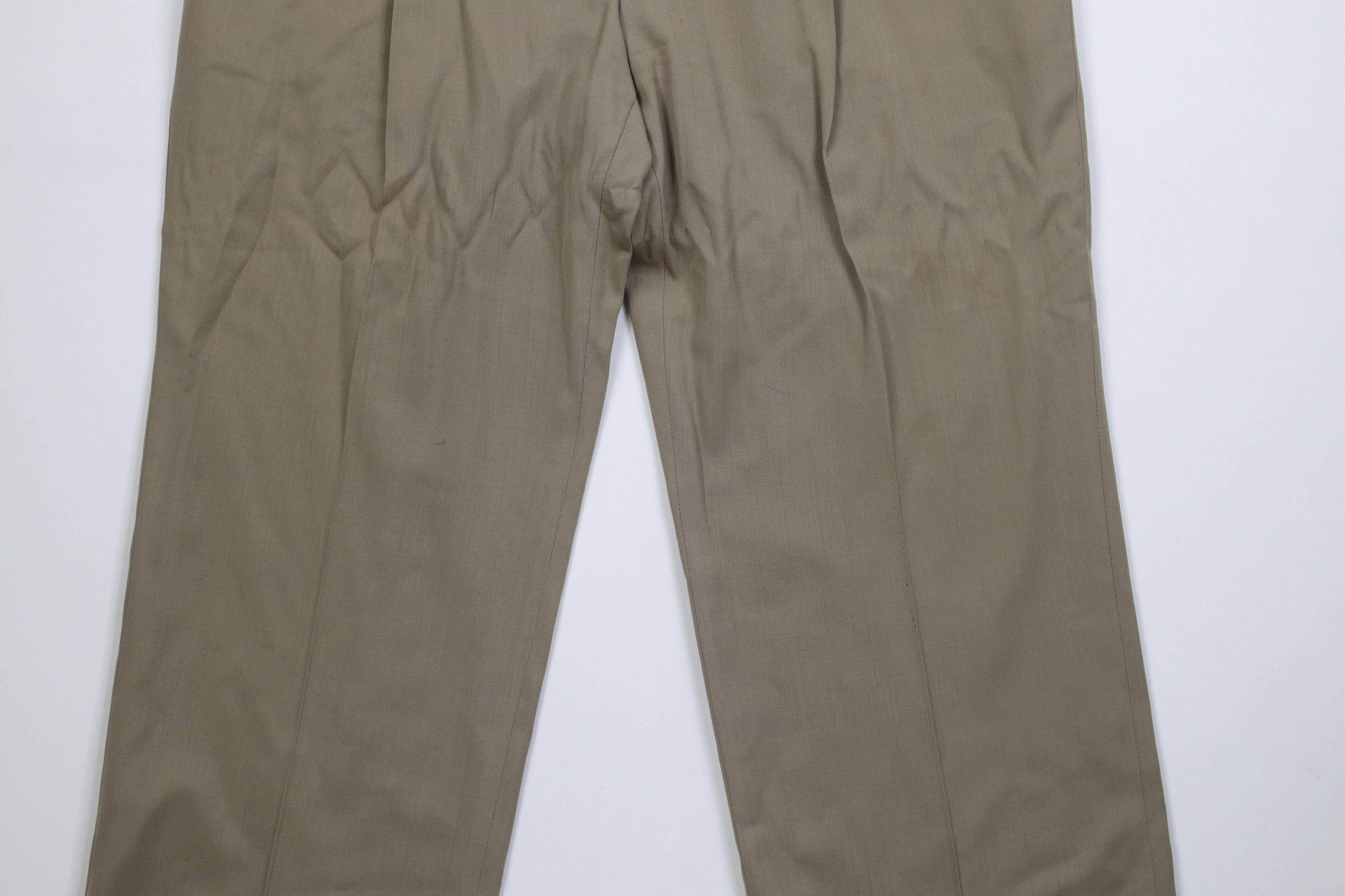 Vintage Vintage 70s Streetwear Wool Knit Wide Leg Chino Pants Size US 38 / EU 54 - 3 Thumbnail