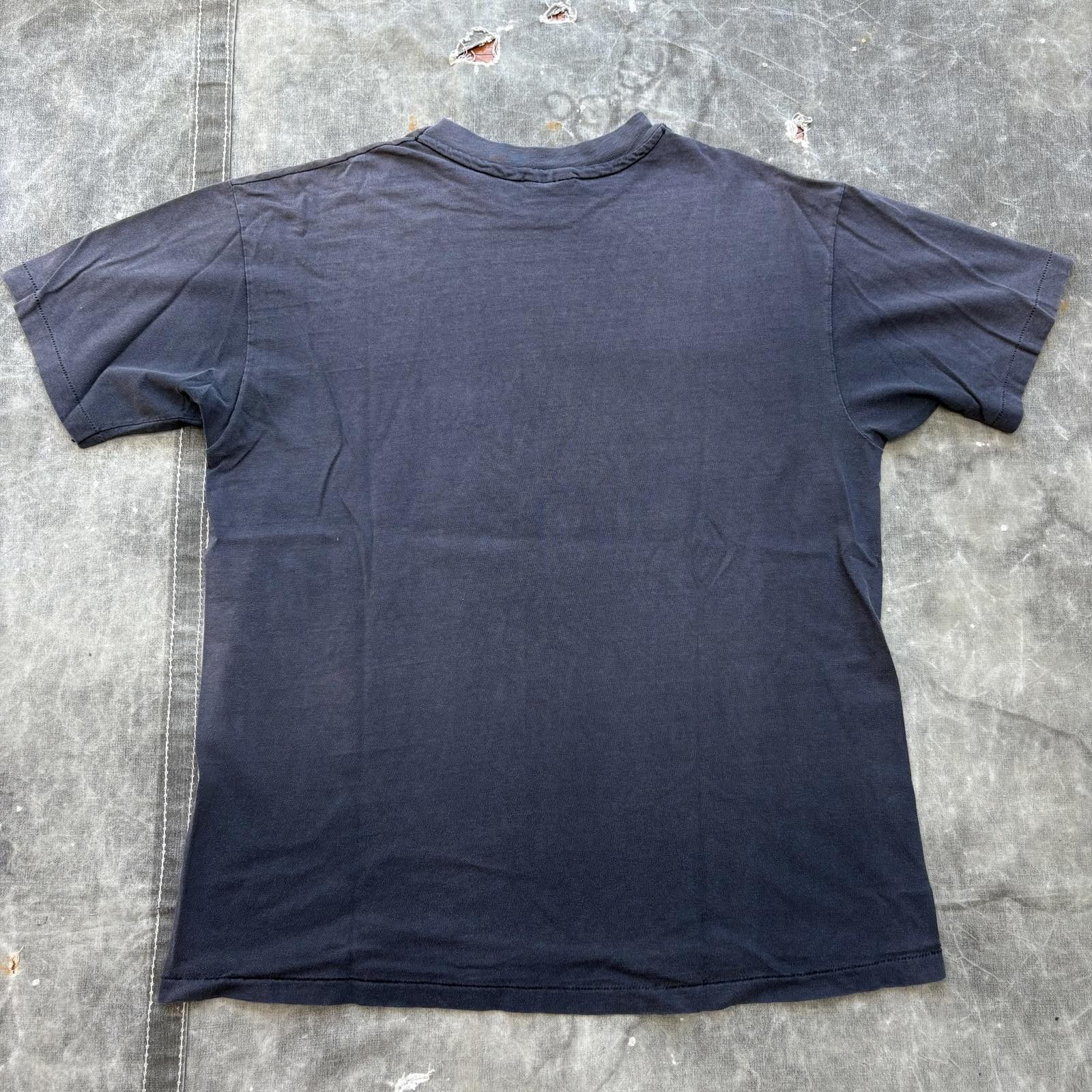 Tannery West Vintage 80s Tannery West Leather Faded Black Hanes Shirt Size US XL / EU 56 / 4 - 5 Thumbnail