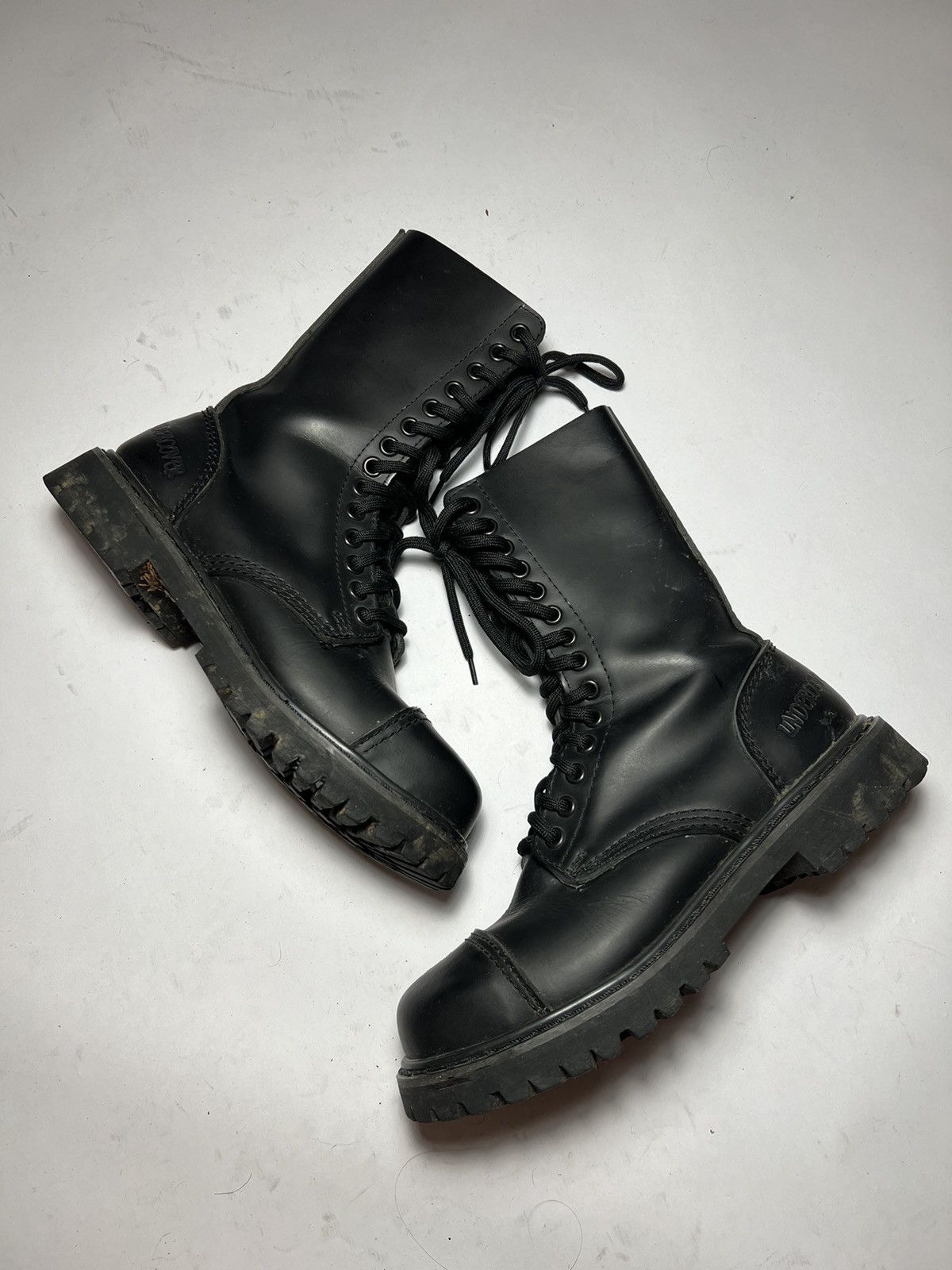 Leather Vintage avant garde undercover leather boots Size US 7 / EU 40 - 1 Thumbnail