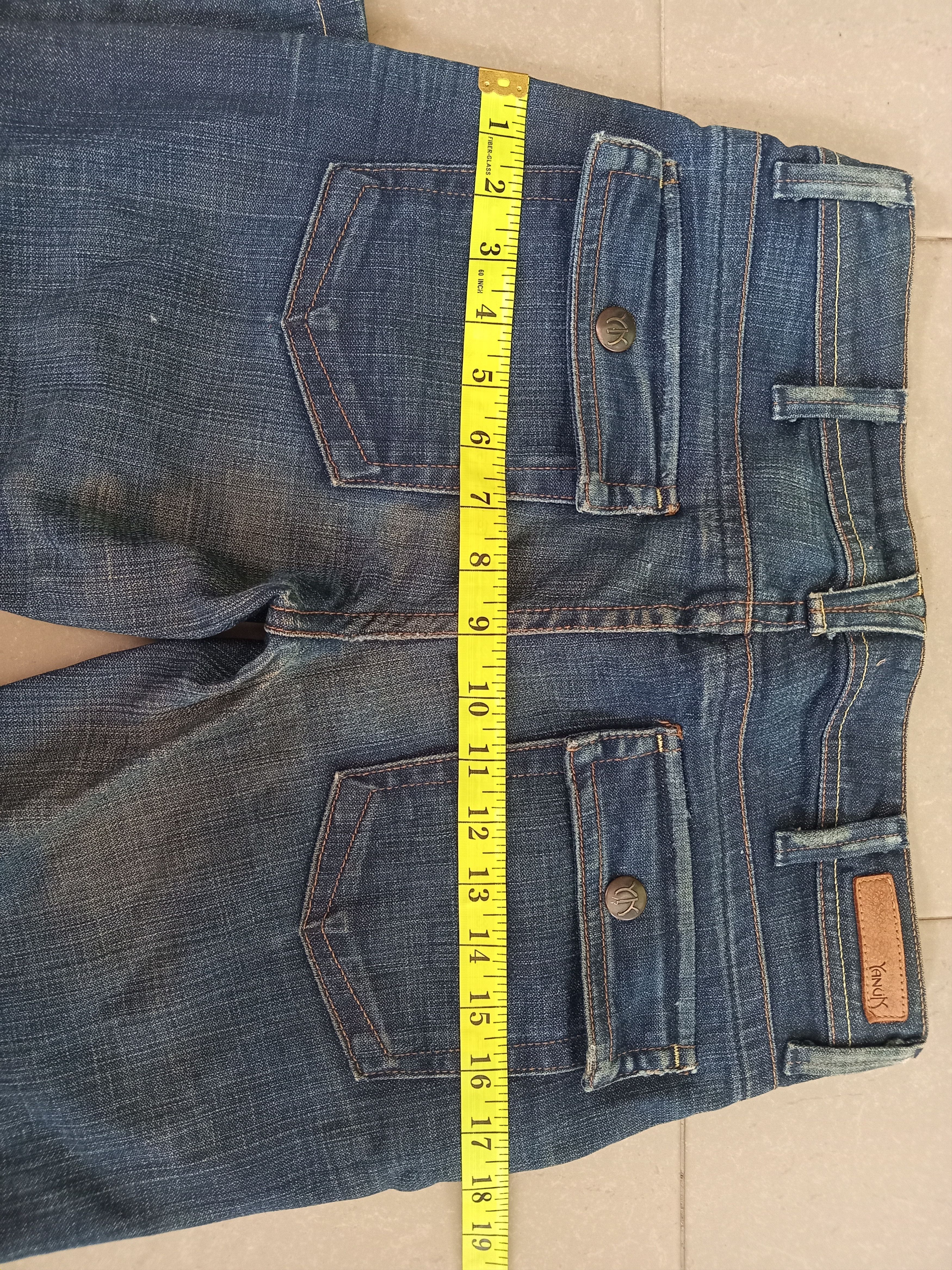 Vintage Vintage YANUK Rusty Wash Distressed Faded Jeans Size 30" / US 8 / IT 44 - 8 Thumbnail