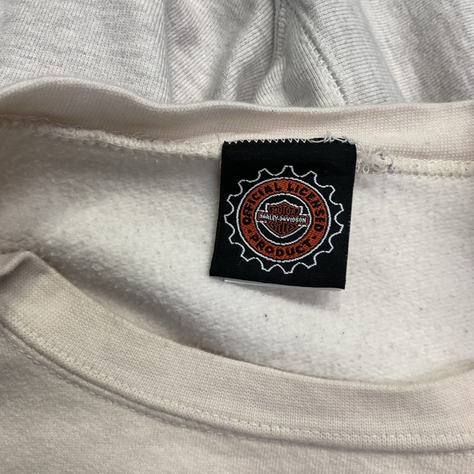 Harley Davidson Vintage 90’s Harley Davidson Embroidered Beige Sweatshirt Size US XL / EU 56 / 4 - 3 Thumbnail