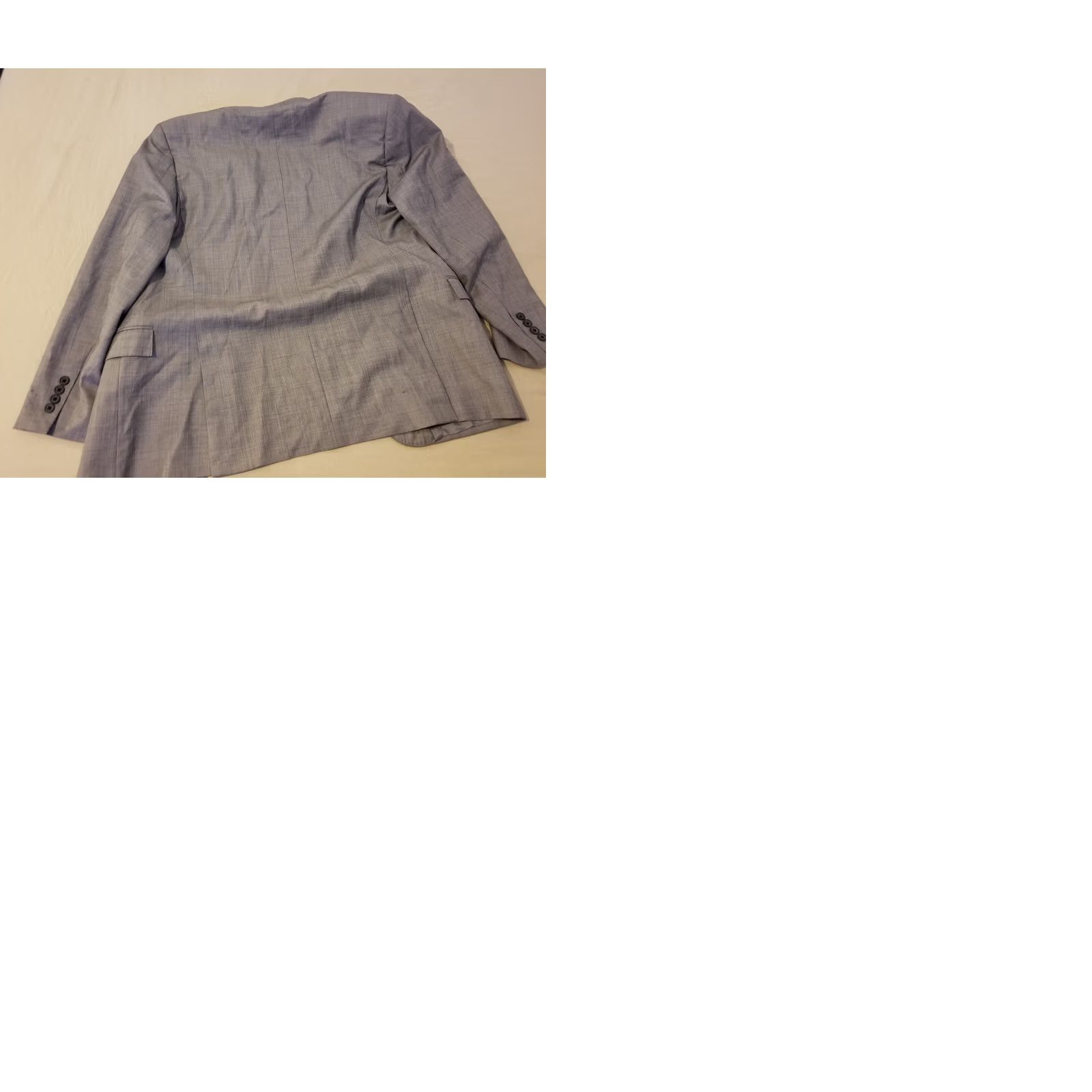 Brooks Brothers Mens Brooks Brothers Wool Blazer 44R Grey Sports Jacket Size 44R - 9 Thumbnail
