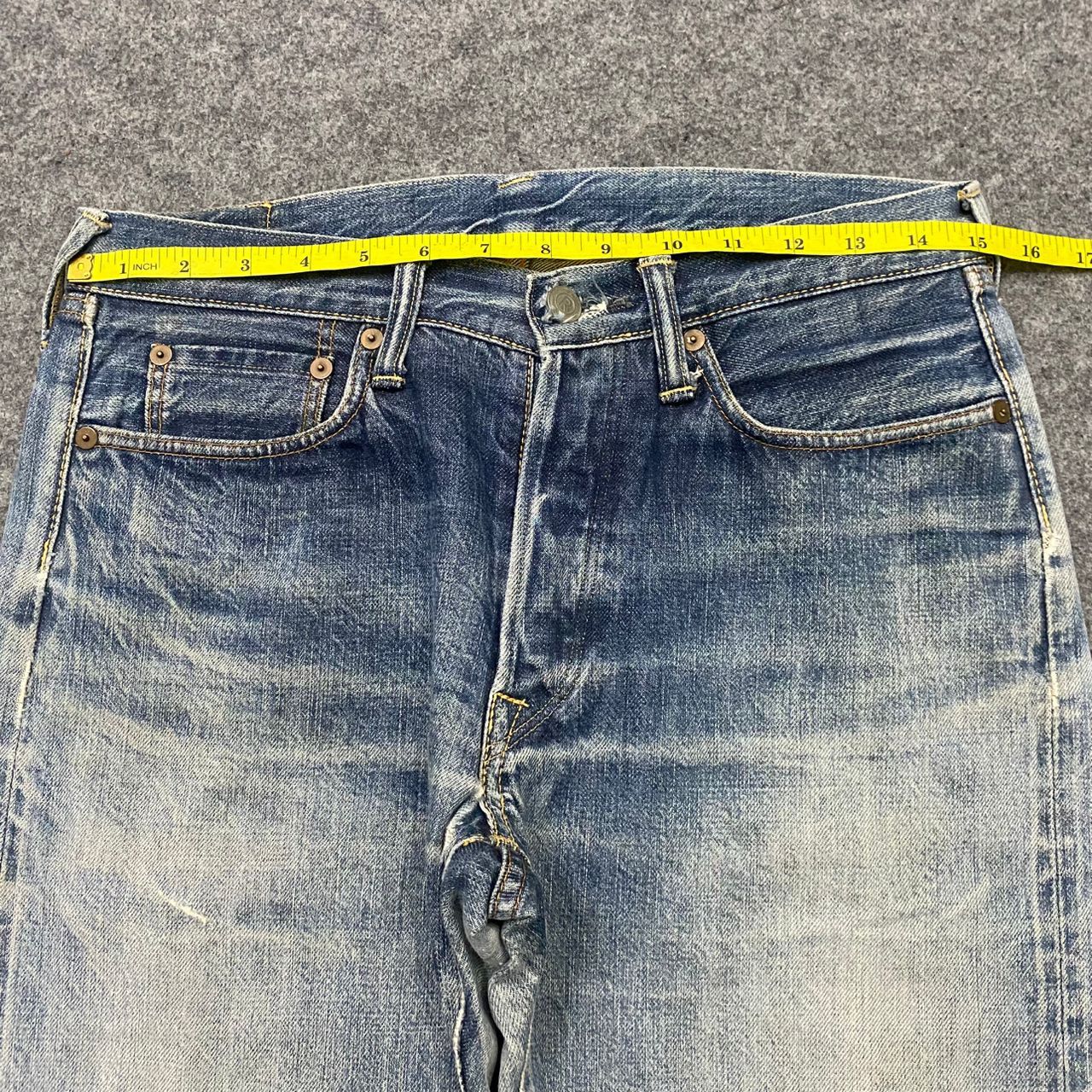 45rpm 💥Best Offer💥Vintage 45RPM Selvegde Distressed Denim Size US 30 / EU 46 - 4 Thumbnail