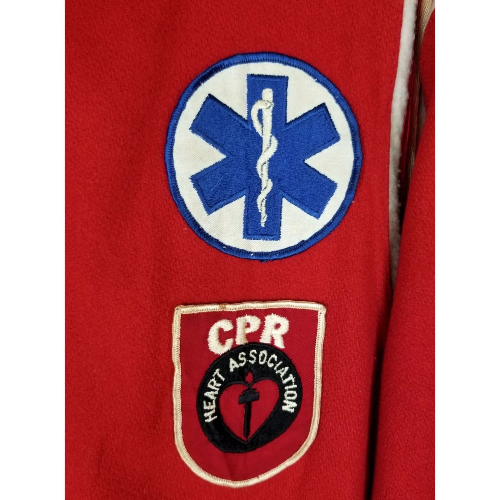 Vintage VINTAGE BLOOMSBURG AMBULANCE CPR RED WOOL VARSITY JACKET SZ 40 MEN Shirt? Size US XXS / EU 40 - 7 Thumbnail
