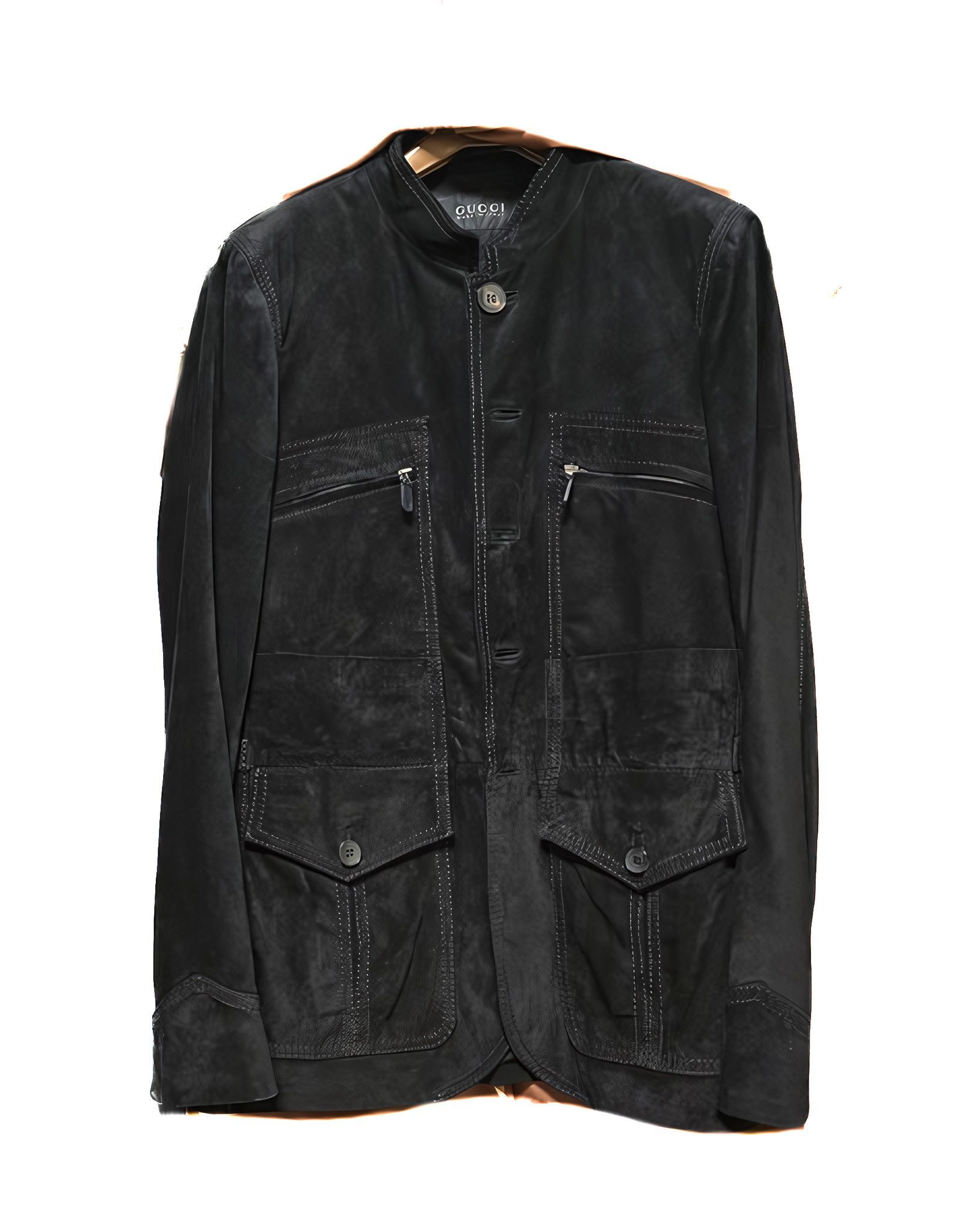 Gucci × Tom Ford GUCCI TOM FORD LEATHER COAT JACKET | Grailed