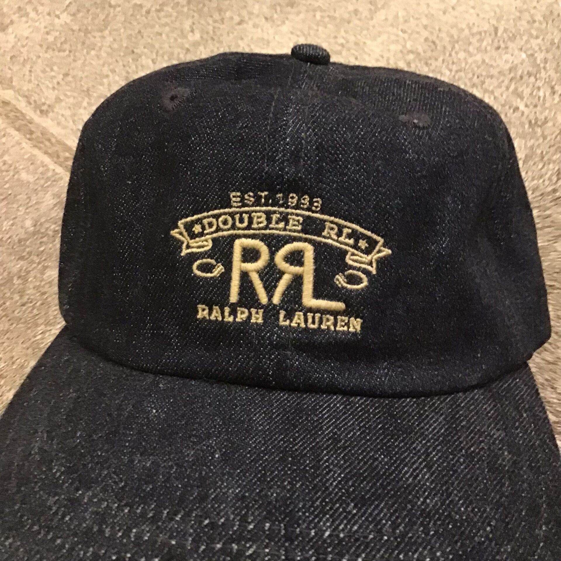 RRL Ralph Lauren RRL Denim Cap with Adjustable Strap Size ONE SIZE - 1 Thumbnail