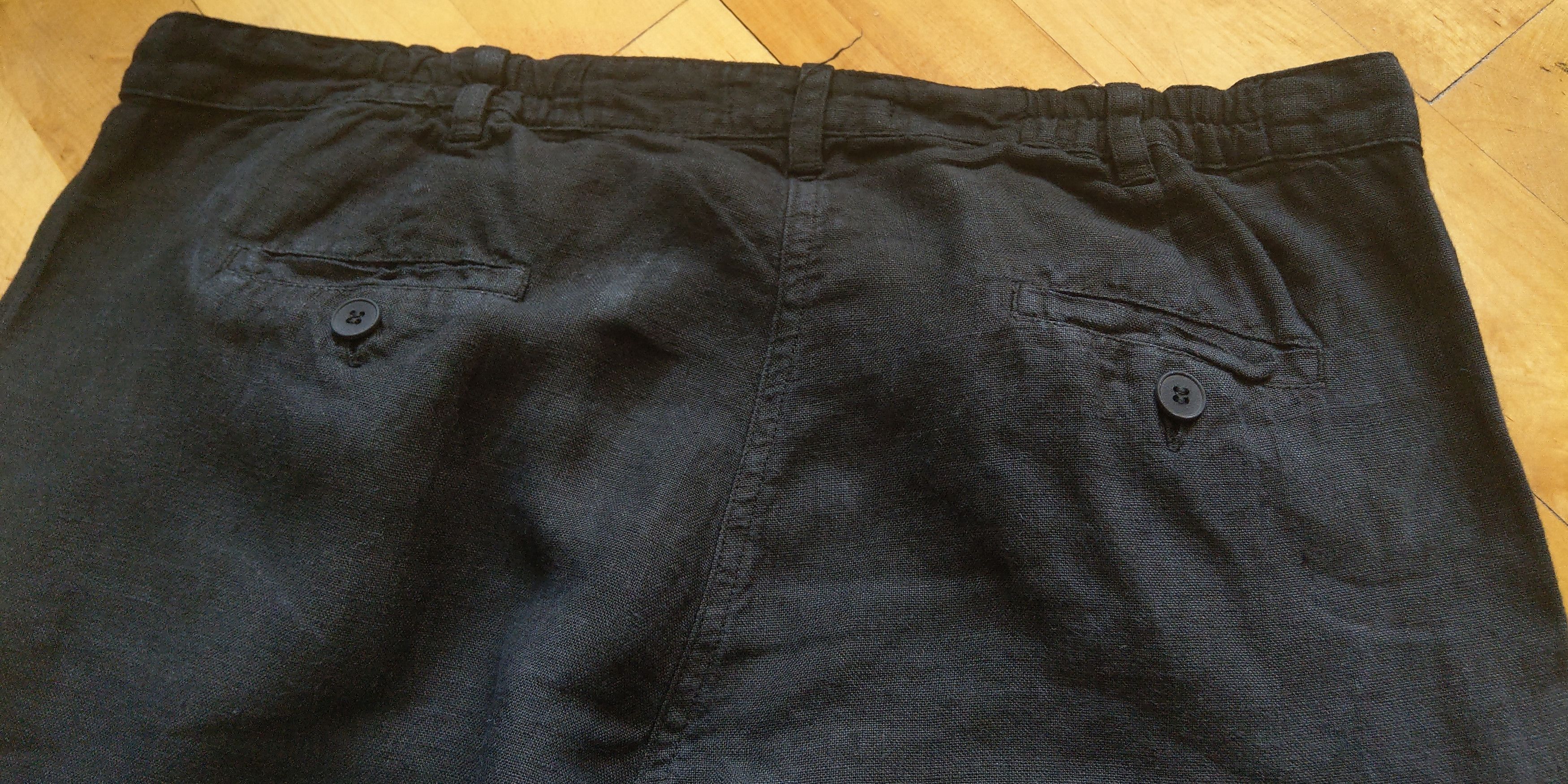 Vintage 100% Linen Pants Darkfashion Minimal y2k Vintage Wide Flared Size US 33 - 3 Thumbnail