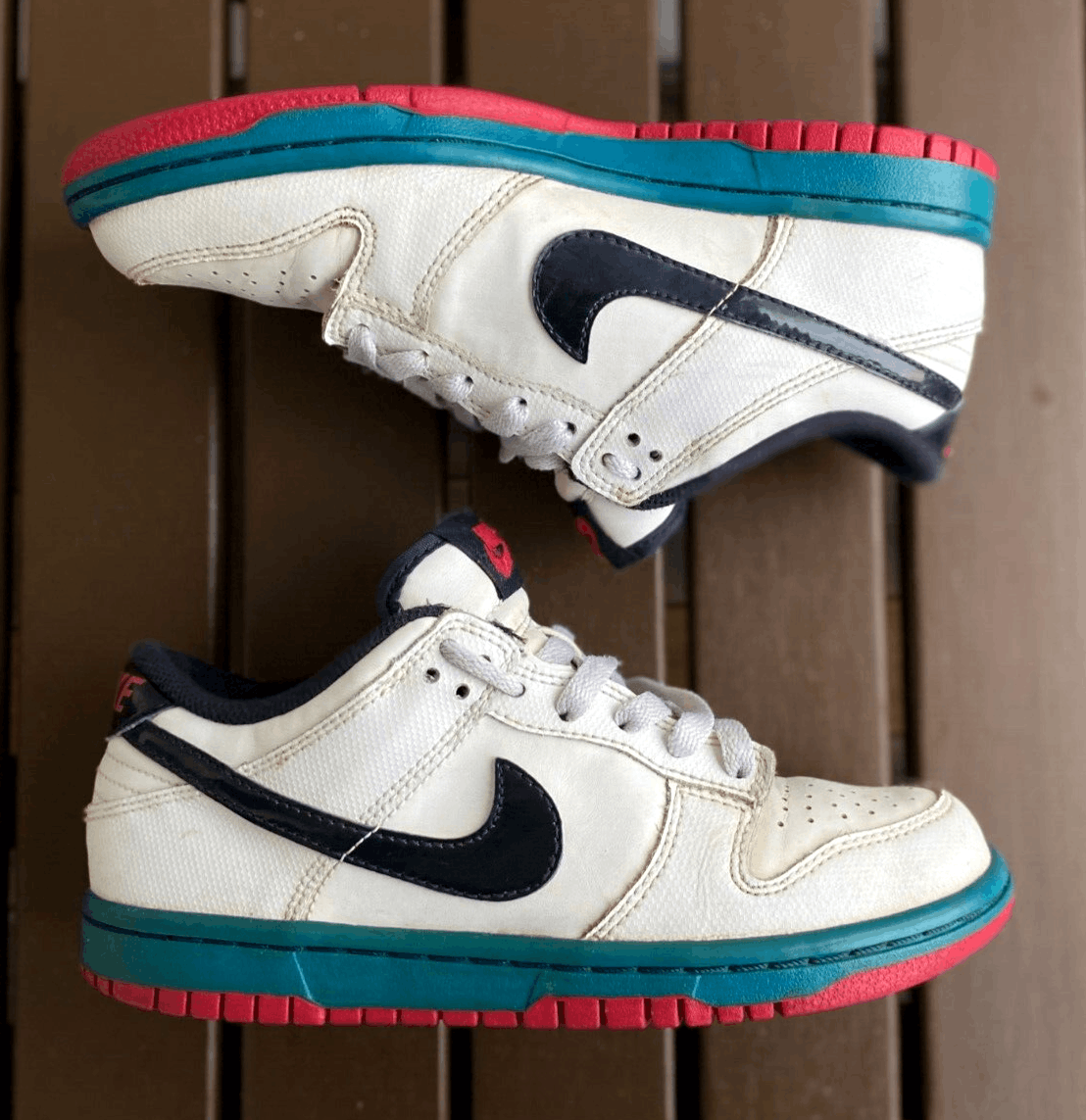 image of Nike Dunk Low Gs "white Obsidian" 2010. 310569-109 Shoes, Women's (Size 4)