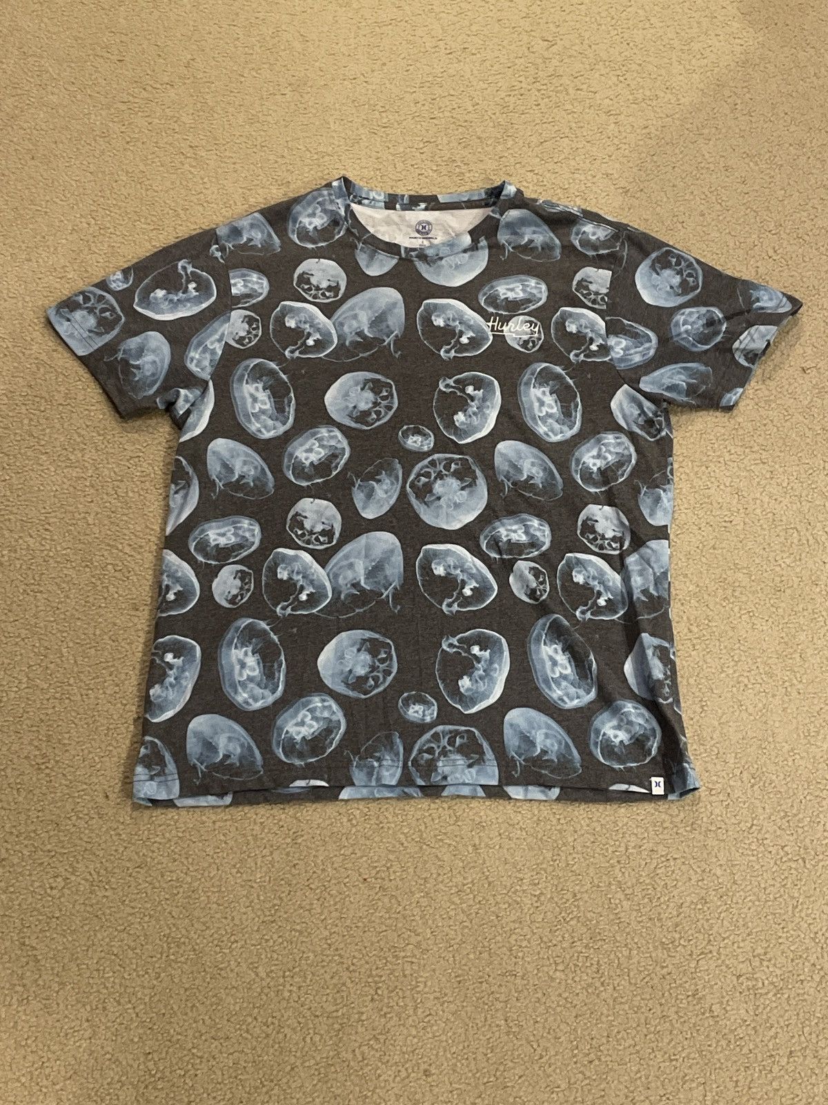 Hurley Vintage Hurley Jelly Fish T-Shirt Size US L / EU 52-54 / 3 - 1 Thumbnail