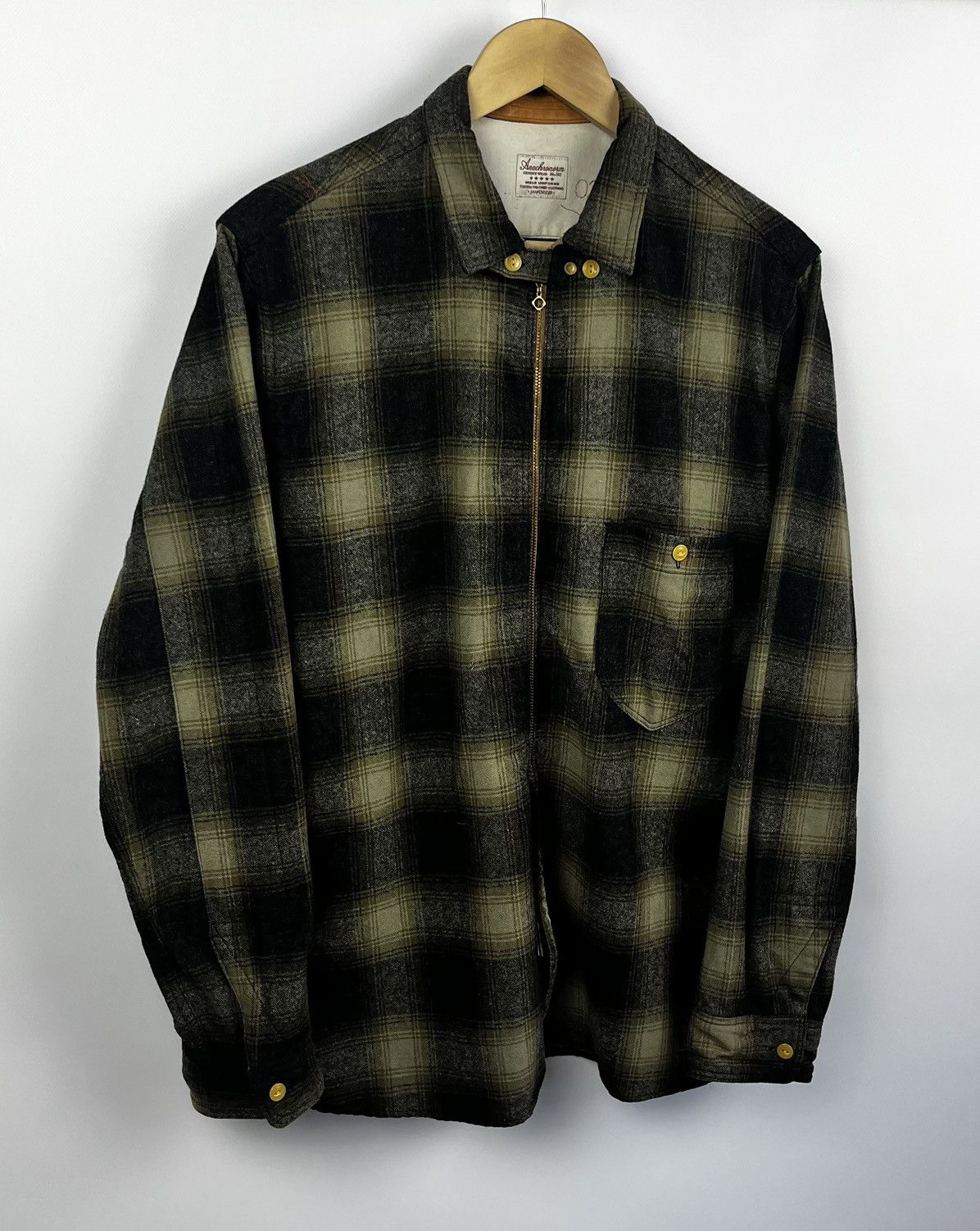 ANACHRONORM ANACHRONORM flannel leather shirt size m made japan Size US M / EU 48-50 / 2 - 4 Thumbnail