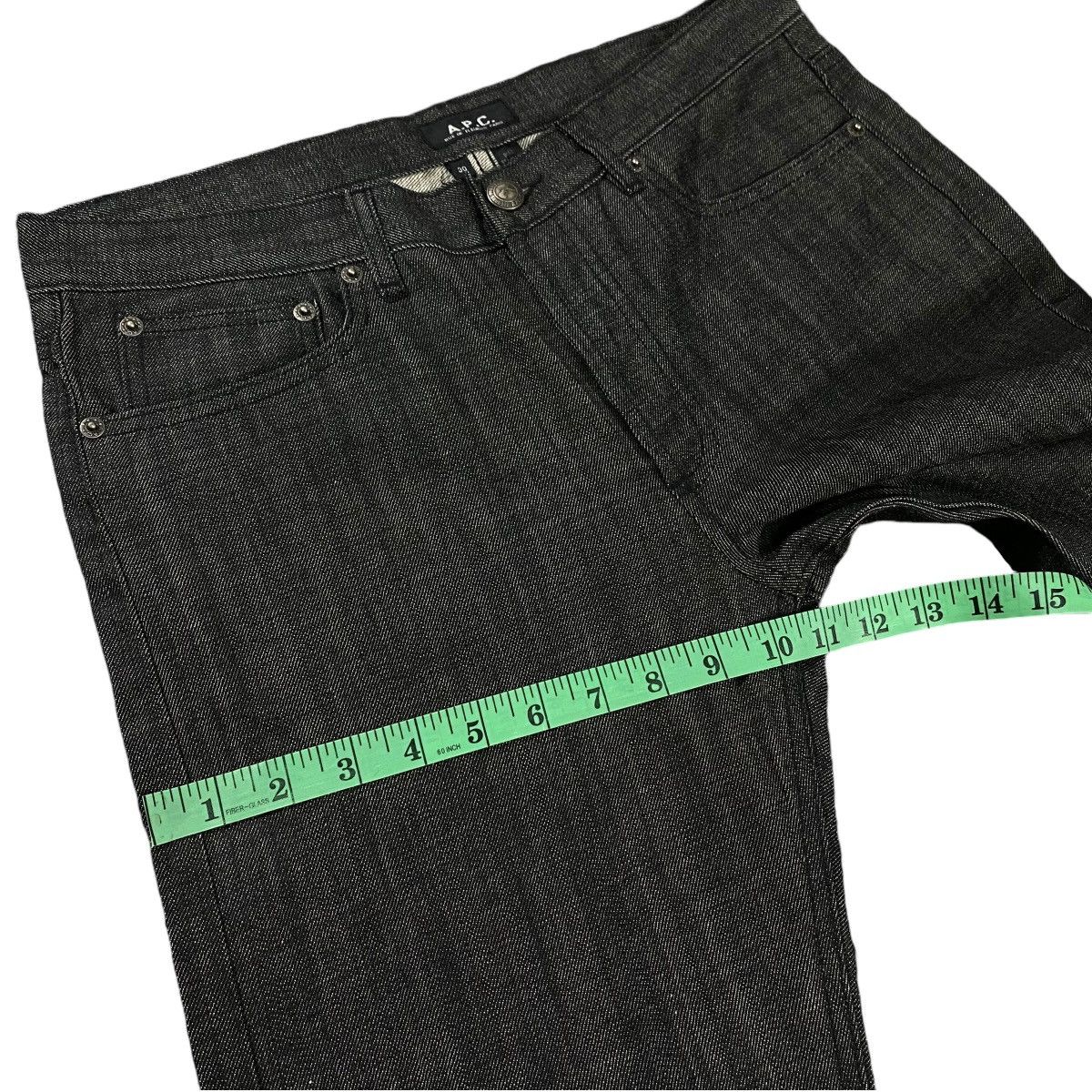 A.P.C. × If Six Was Nine A.p.c. Petit Standard Denim Non Selvedge Dark Grey Colour Size US 30 / EU 46 - 12 Thumbnail