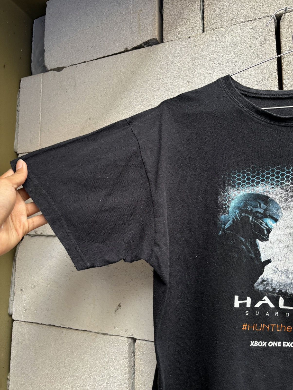 Halo Boxy Faded Halo 5 Xbox Video Game Black Tee Shirt Size US L / EU 52-54 / 3 - 3 Thumbnail