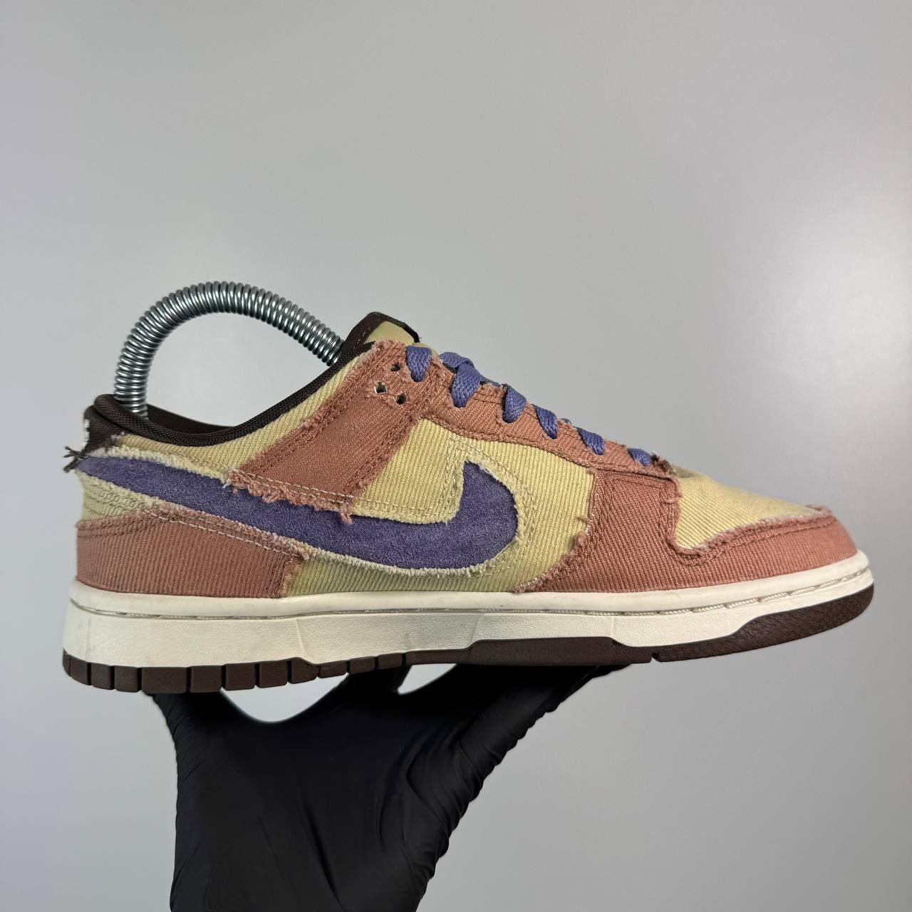 Nike Nike Dunk Low Scrap Beige Purple Distressed Size 38.5 Size US 7 / IT 37 - 5 Thumbnail