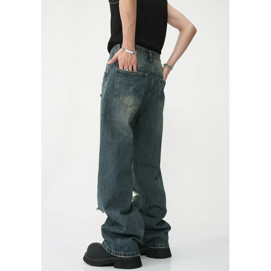 Japanese Brand Retro hip-hop high street ripped jeans Size US 32 / EU 48 - 2 Thumbnail