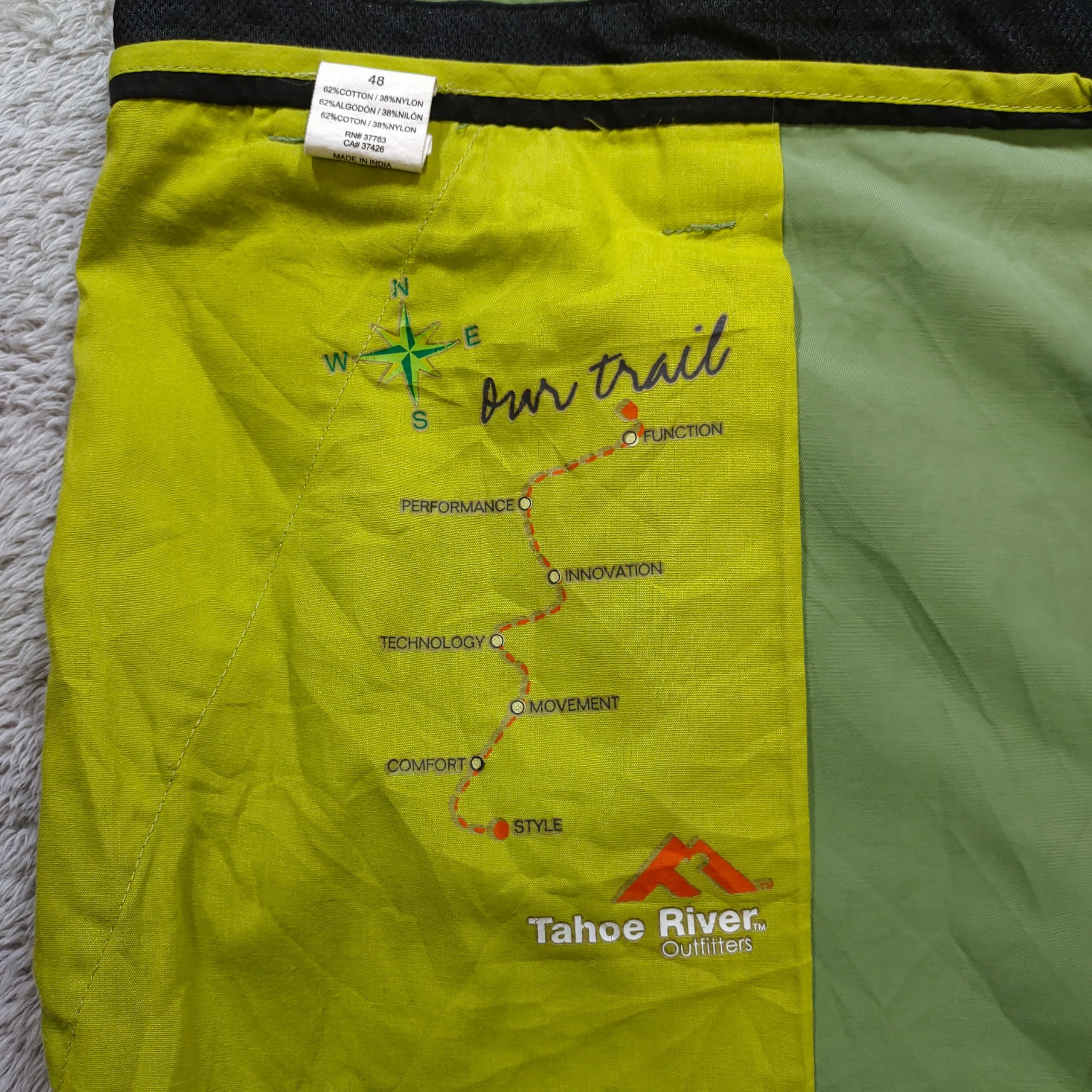 Stussy × Vintage TAHOE RIVER OUTFITTERS WAIST 47 GREEN OUTDOOR TRAVEL SHORTS Size US 44 / EU 60 - 8 Thumbnail