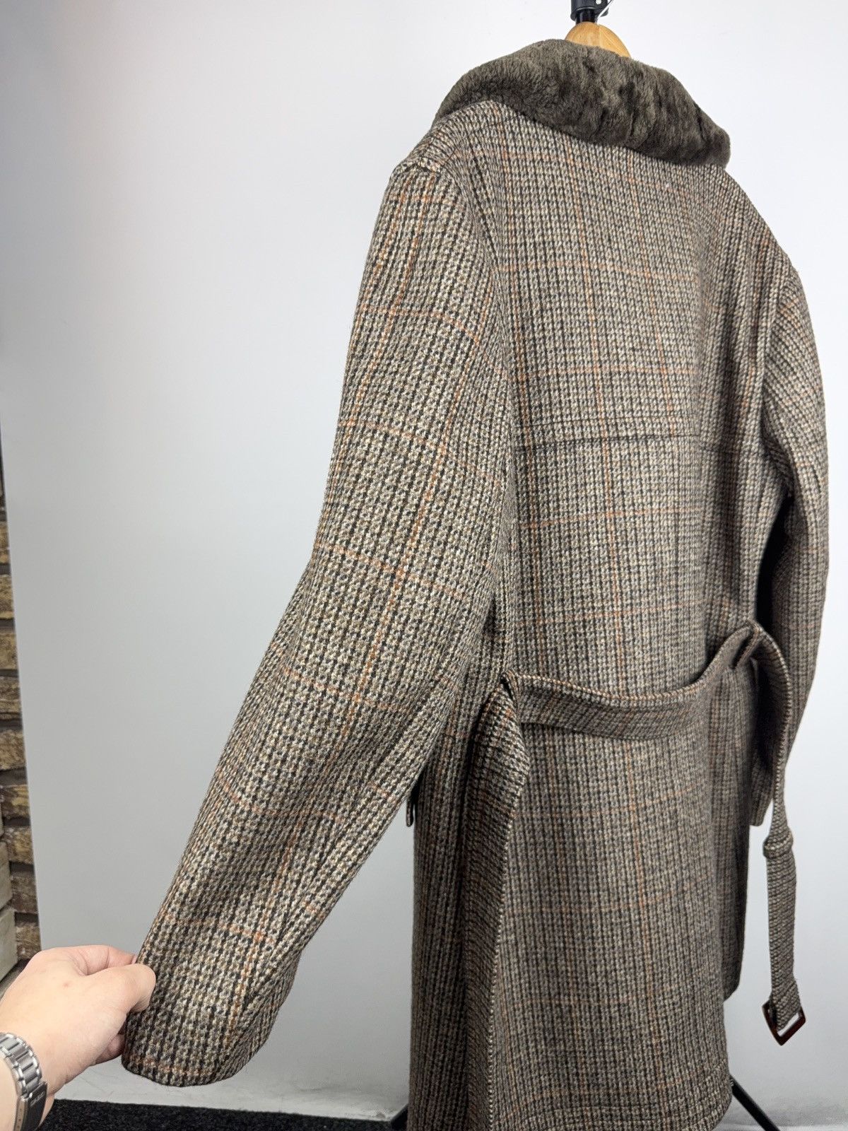 Vintage Vintage Shearling Wool Coat Borg Lined Heavy Winter Size US L / EU 52-54 / 3 - 18 Thumbnail