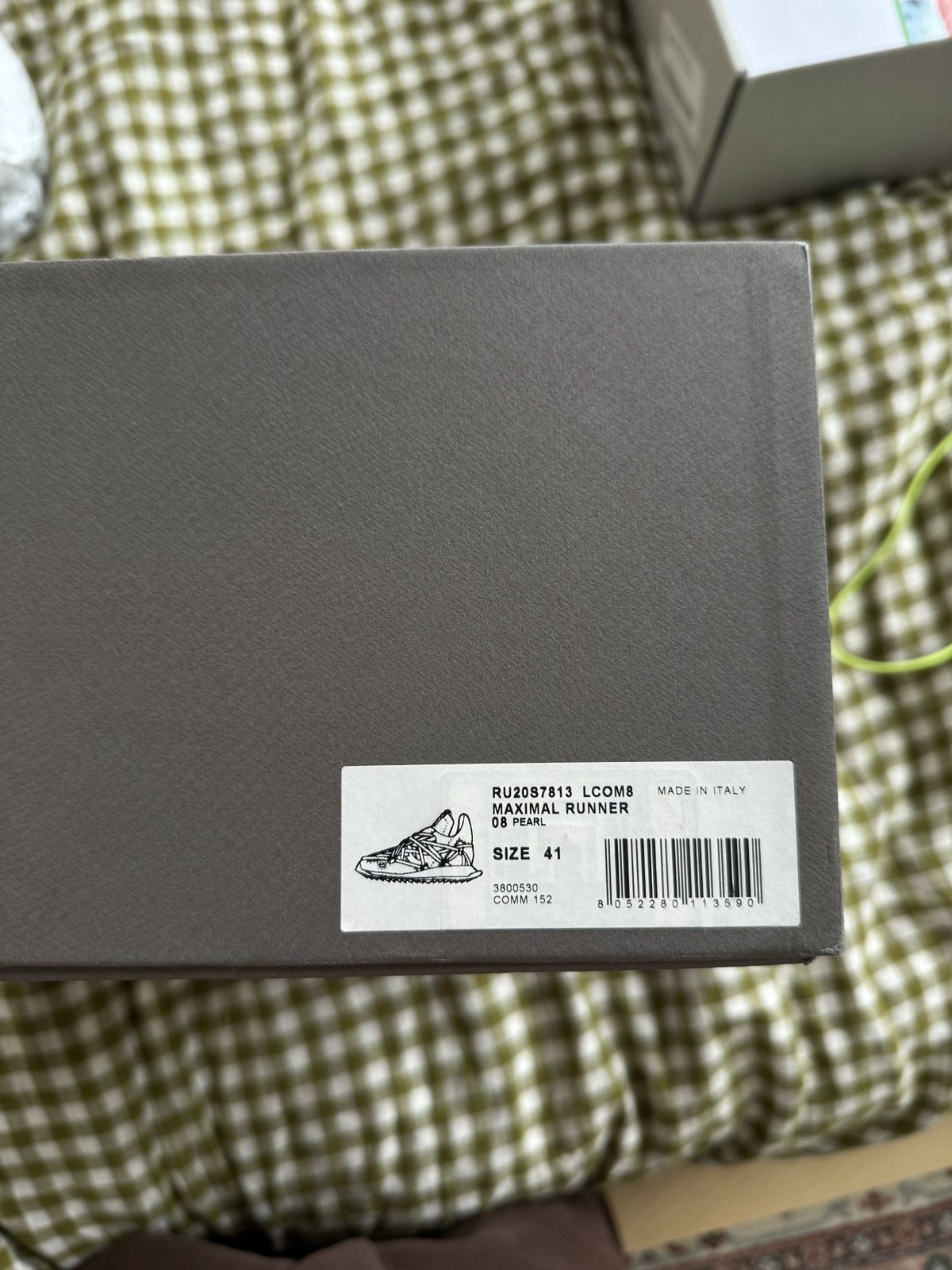 Rick Owens Rick Owens Maximal Runner Pearl Size US 8 / EU 41 - 10 Thumbnail