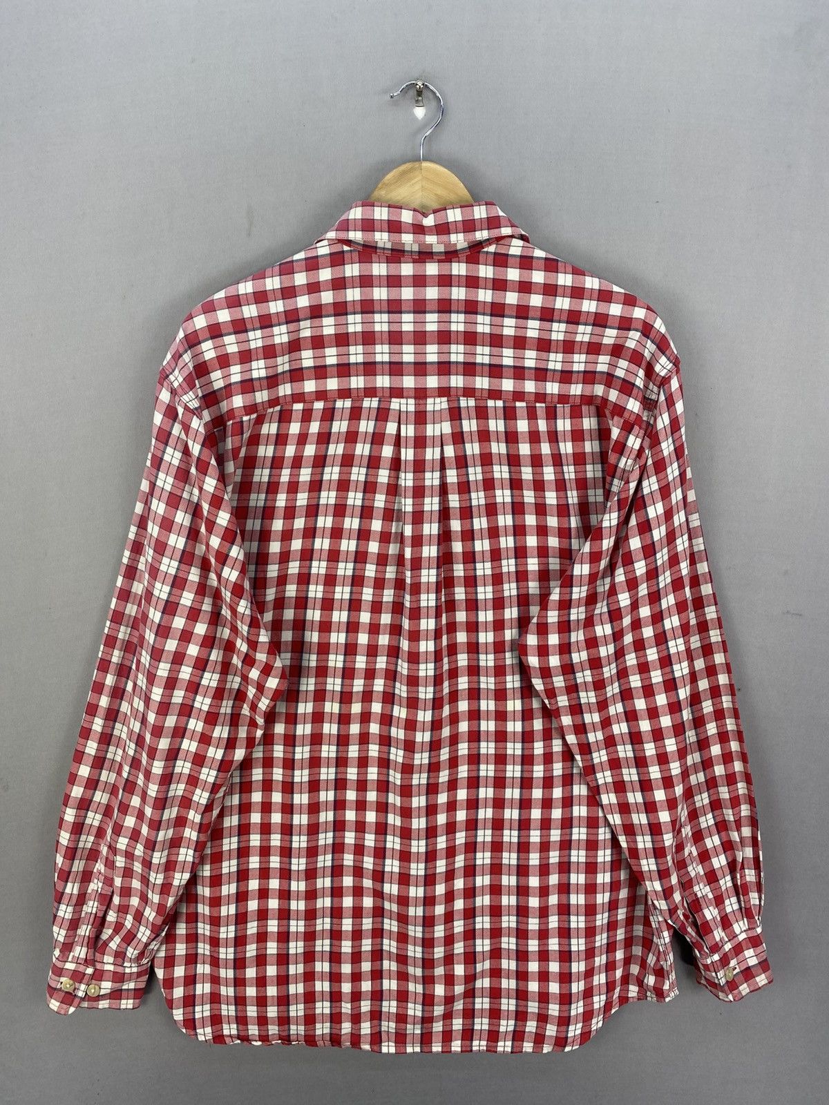 Eddie Bauer Eddie Bauer Gingham Pattern Check Flannel Shirts Button Up Size US XL / EU 56 / 4 - 4 Thumbnail