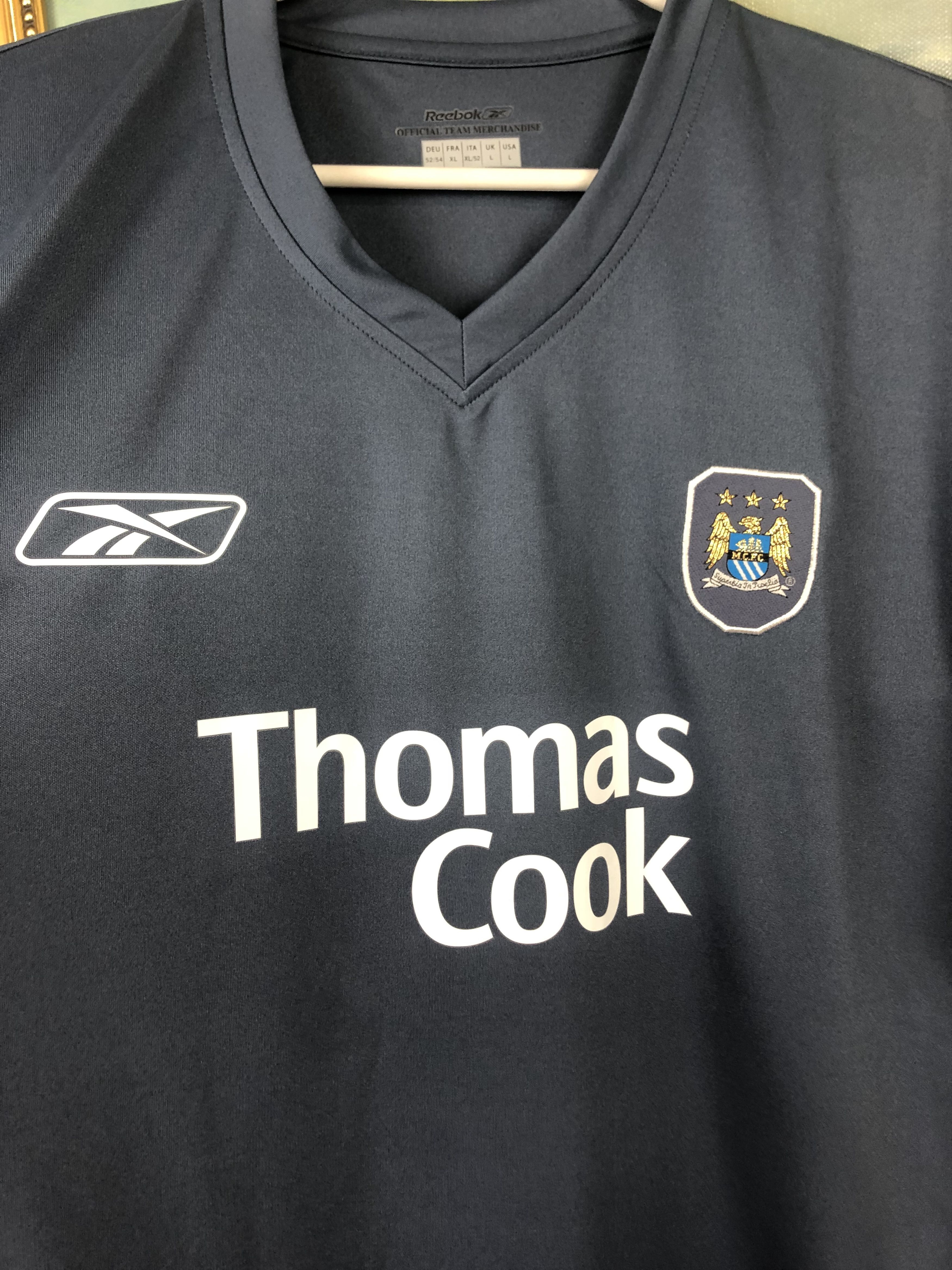 Vintage Manchester City football shirt 2005 Soccer Jersey Rare Size US L / EU 52-54 / 3 - 7 Thumbnail