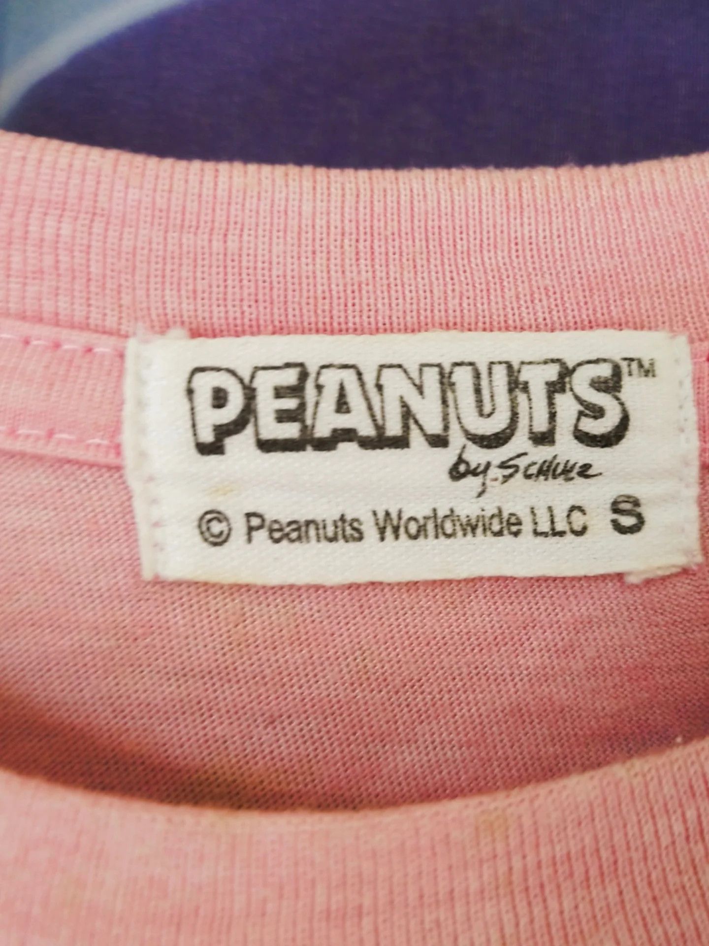 Peanuts Snoopy Peanuts Pink Marine Art Cartoon Tee Size S / US 4 / IT 40 - 5 Thumbnail