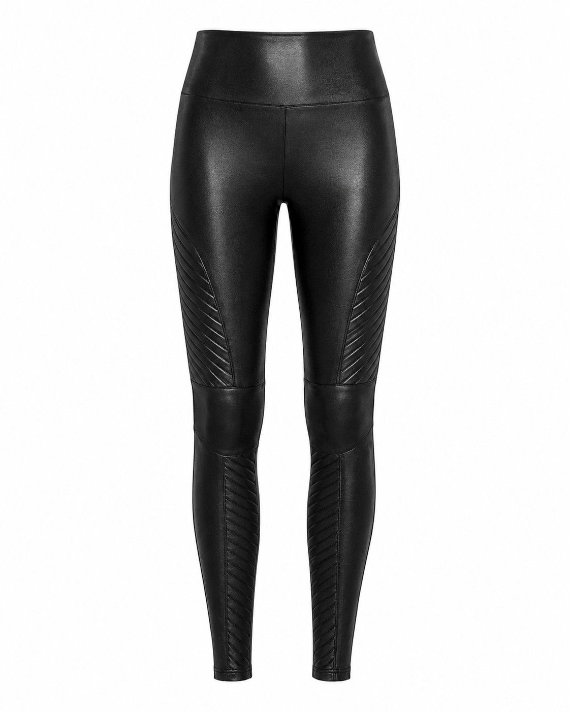 Spanx Spanx Faux Leather Moto Leggings Size 30" / US 8 / IT 44 - 2 Thumbnail