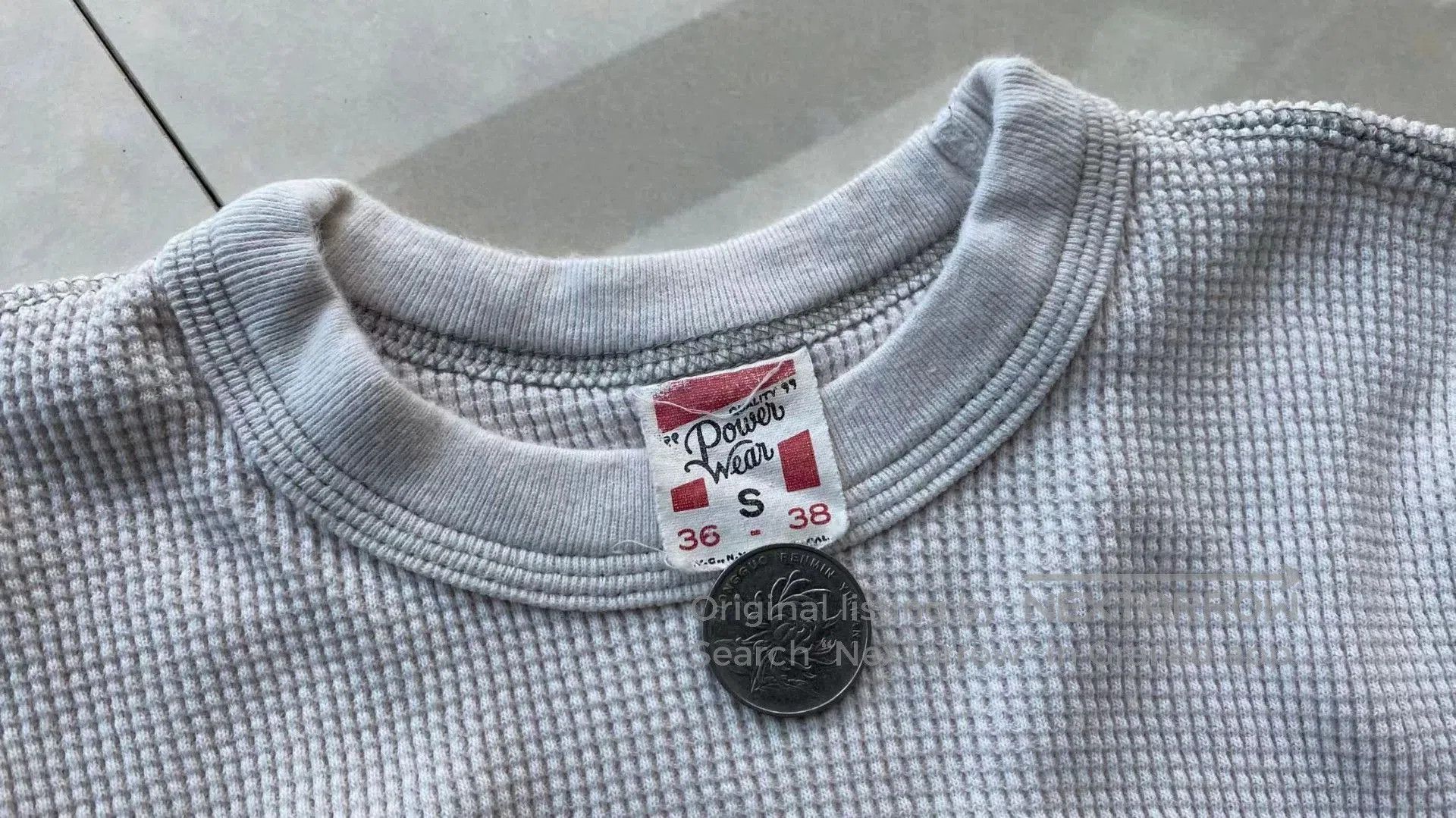 Bootleggers Waffle Knit Top in White.