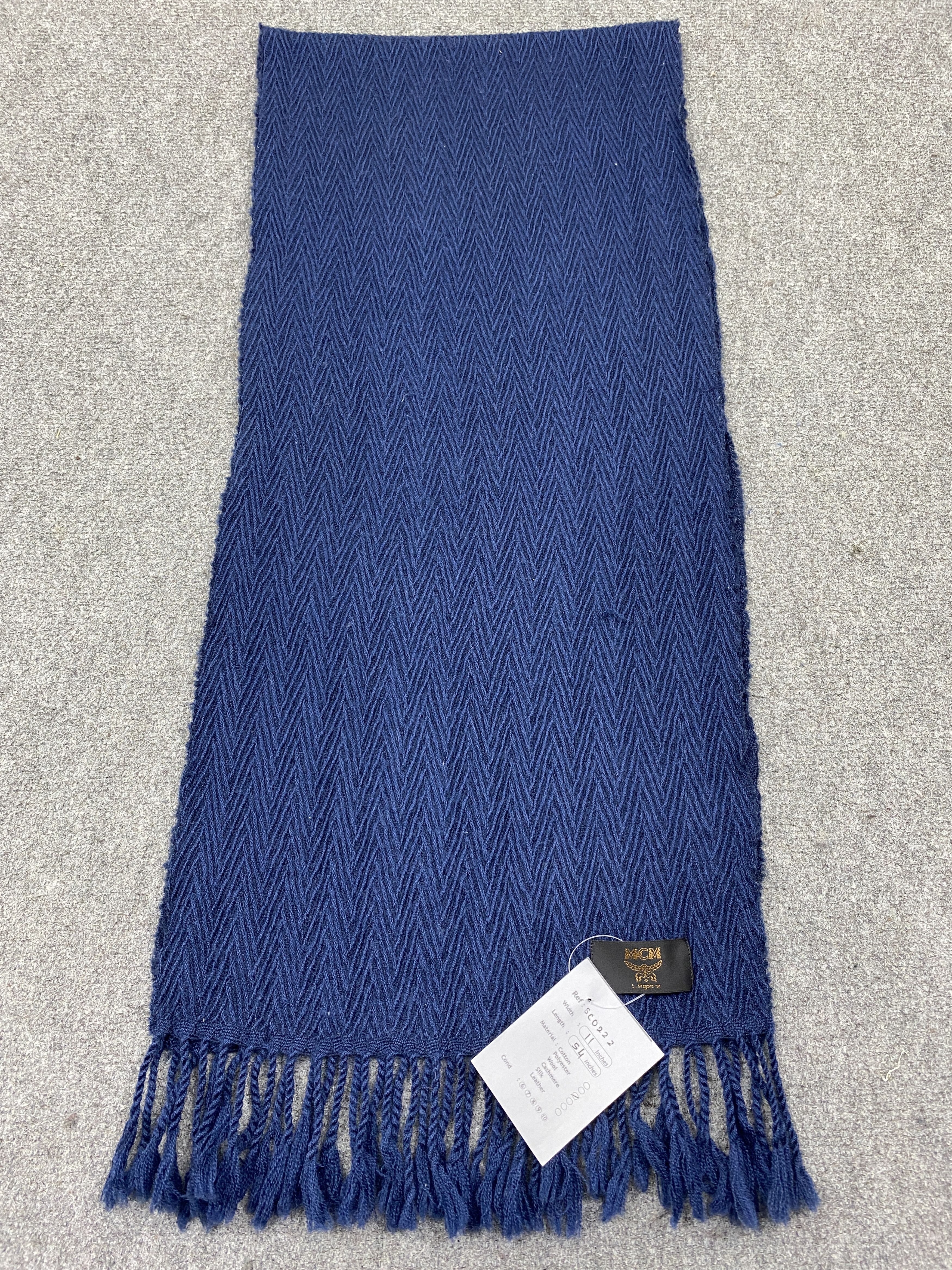 MCM MCM Wool Scarf Muffler Neckwear SC0222 Size ONE SIZE - 2 Thumbnail
