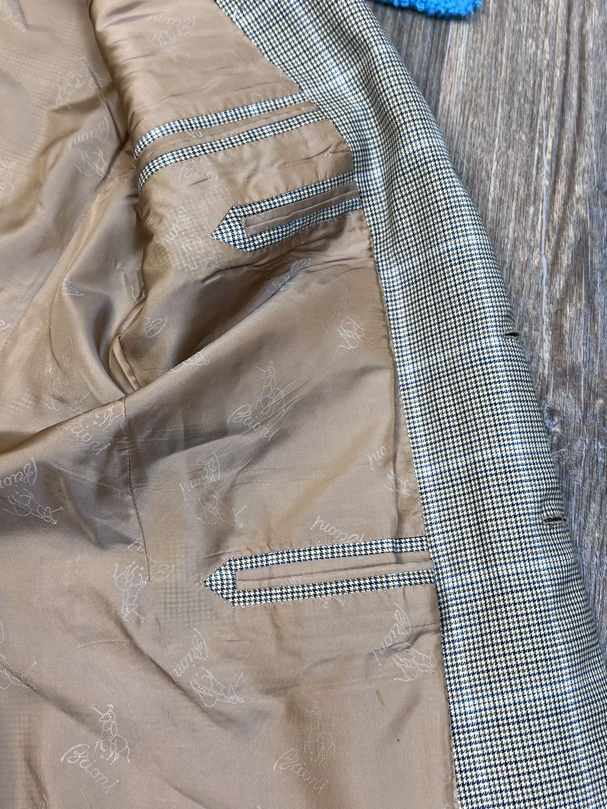 Brioni Brioni Parigi Wool Grey Checked Blazer Jacket size 50 Size 50S - 14 Thumbnail