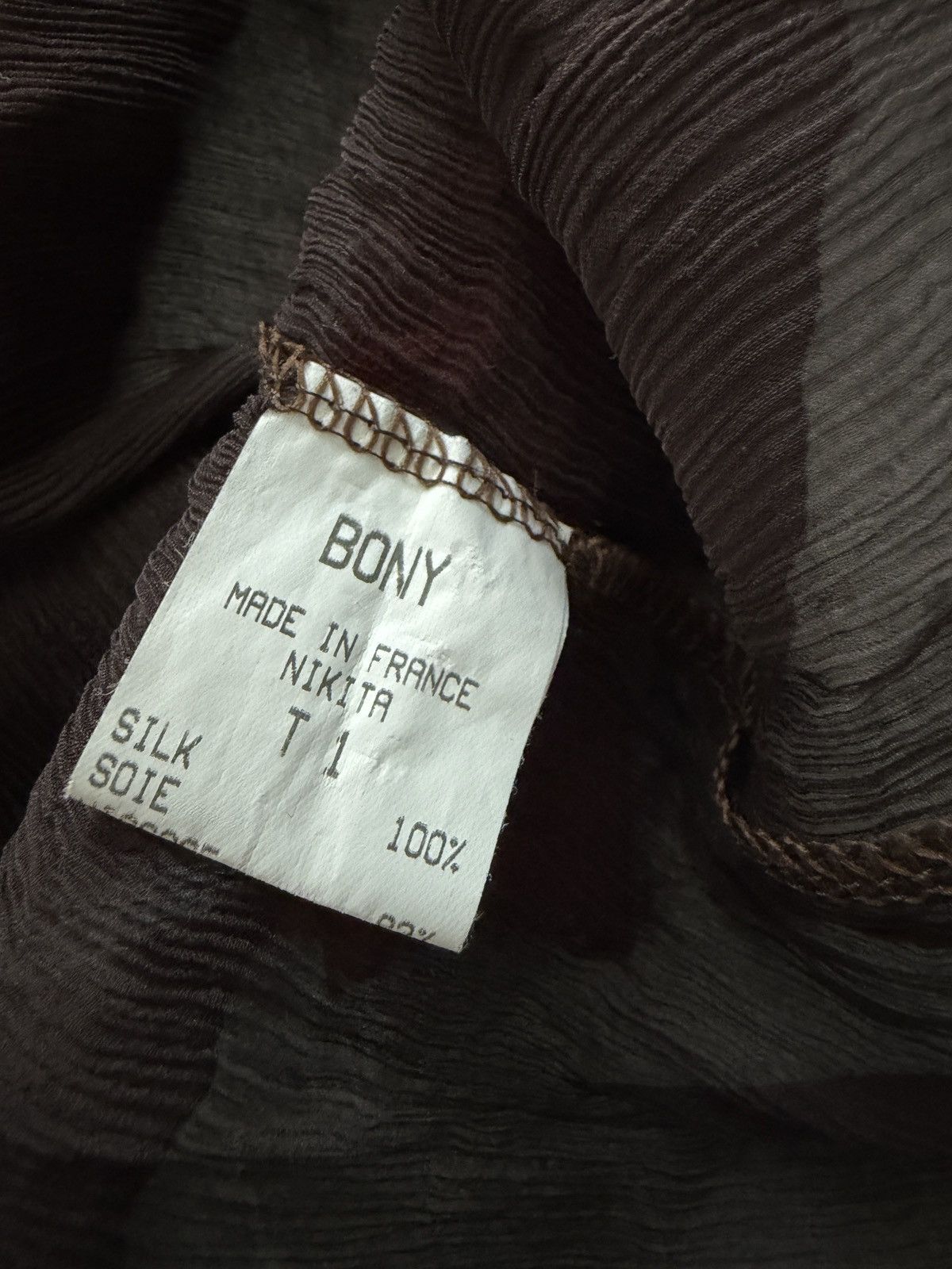 Other Bony paris silk shirt 100% silk fairy core Size L / US 10 / IT 46 - 4 Thumbnail