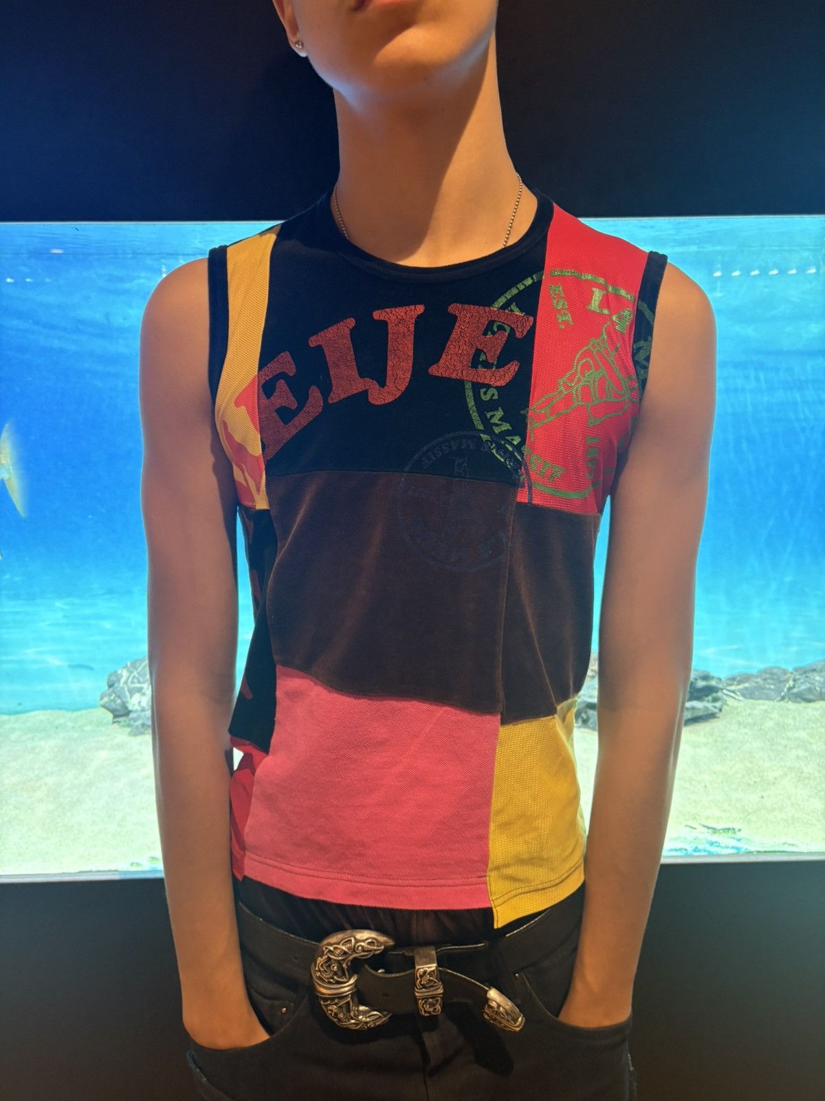 Junya Watanabe Junya Watanabe CDG AD2005 Patchwork Tank Size US S / EU 44-46 / 1 - 1 Thumbnail