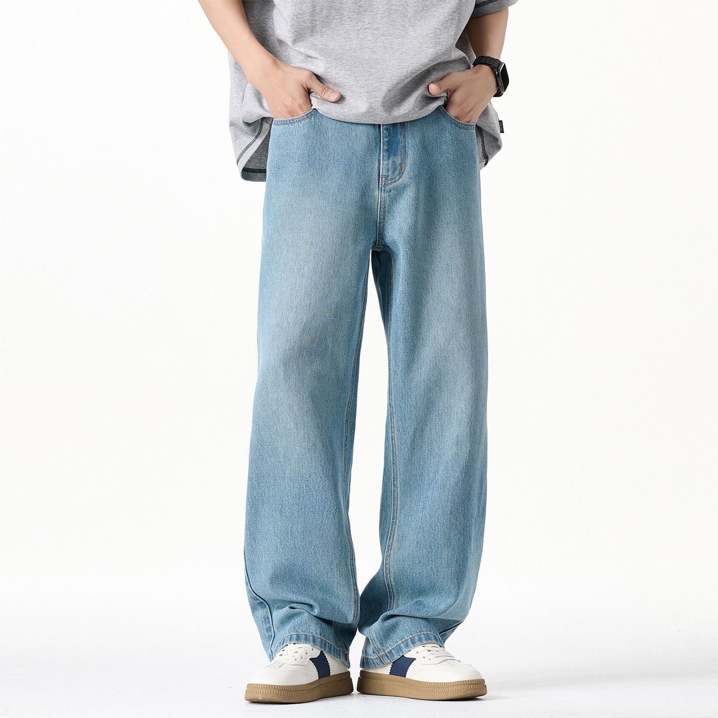 Vintage Men's American Retro Trendy Loose Casual Jeans Size US 32 / EU 48 - 1 Thumbnail