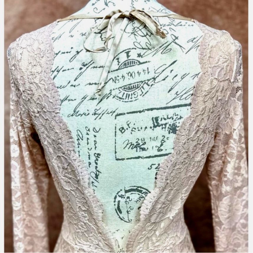 Show Me Your MuMu Show Me Your Mumu Natalie Lo Back Gown Champagne Lace M Size M / US 6-8 / IT 42-44 - 12 Thumbnail