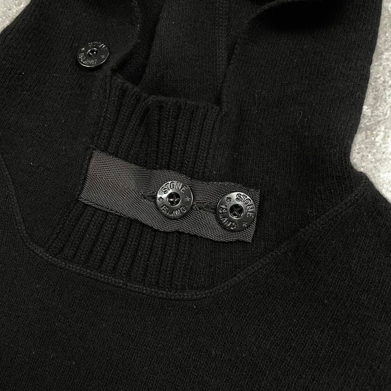 Stone Island Vintage Stone Island A/W 2002 Knitted Hooded Sweater M/L Size US M / EU 48-50 / 2 - 7 Thumbnail
