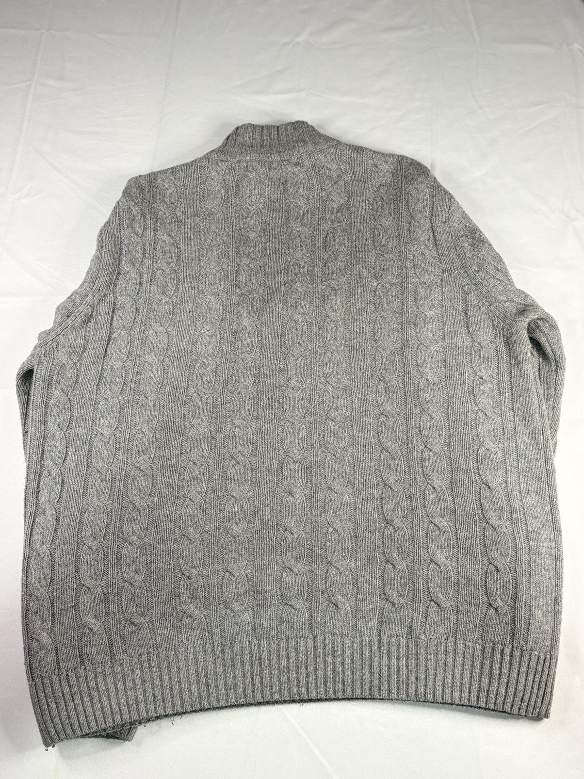 Vintage Vintage Wool Quarter Zip Cable Knit Sweater | $20 Size US XL / EU 56 / 4 - 2 Thumbnail