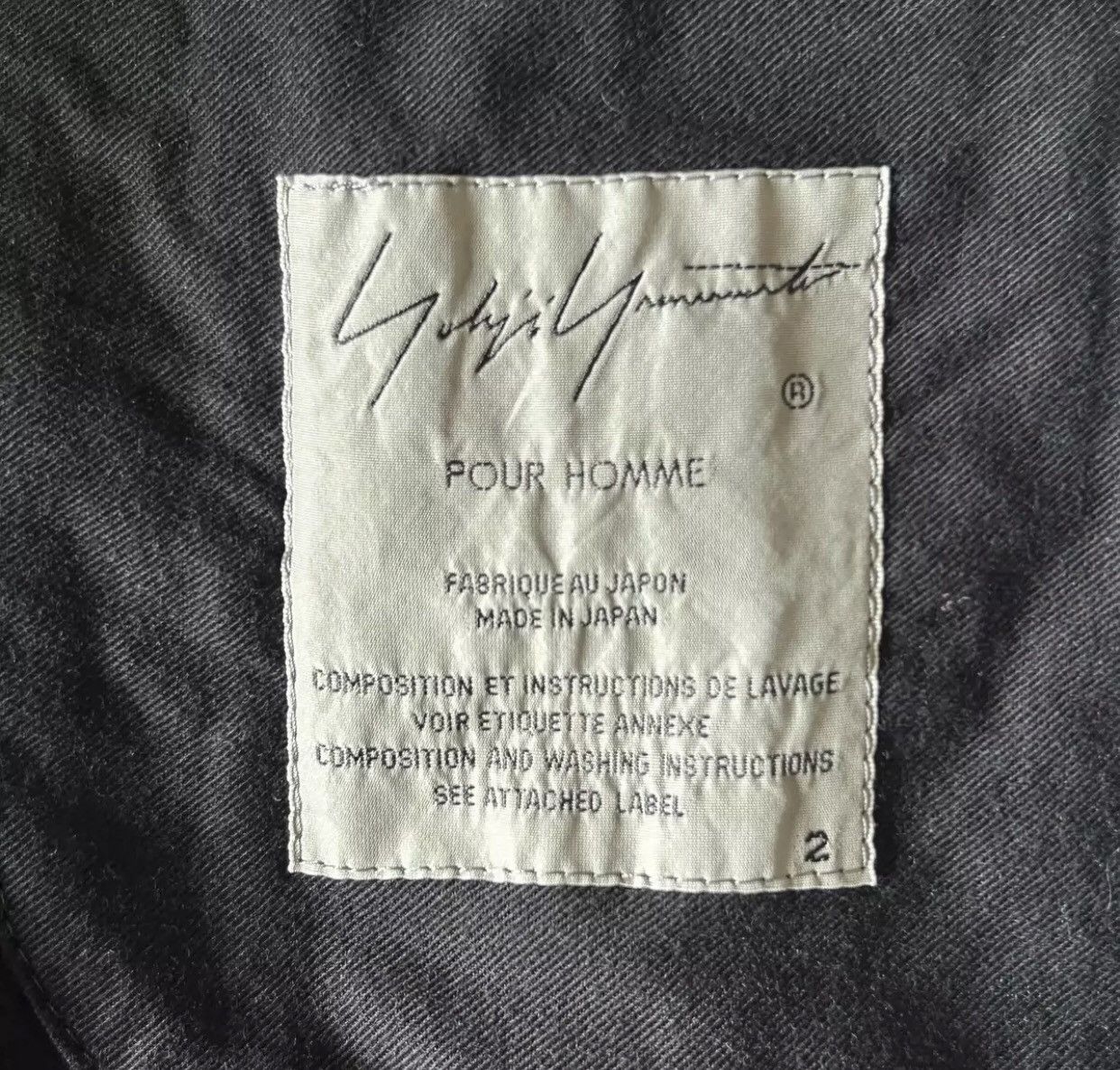 Yohji Yamamoto Yohji Yamamoto 17ss Longitudinal Large Pocket Short Suit Size 42S - 6 Thumbnail