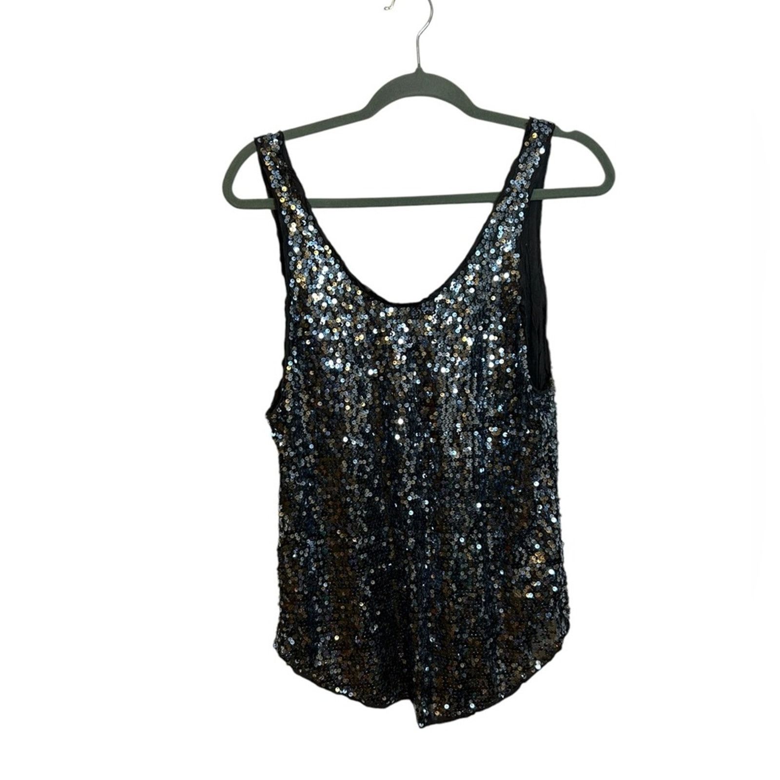Other Talula Silver Sequin Tank Size XS / US 0-2 / IT 36-38 - 1 Thumbnail