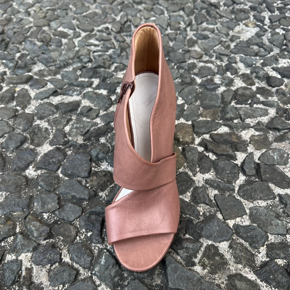 Maison Margiela Maison Margiela pink leather wedge peep-toe ankle boots Size US 6 / IT 36 - 13 Thumbnail