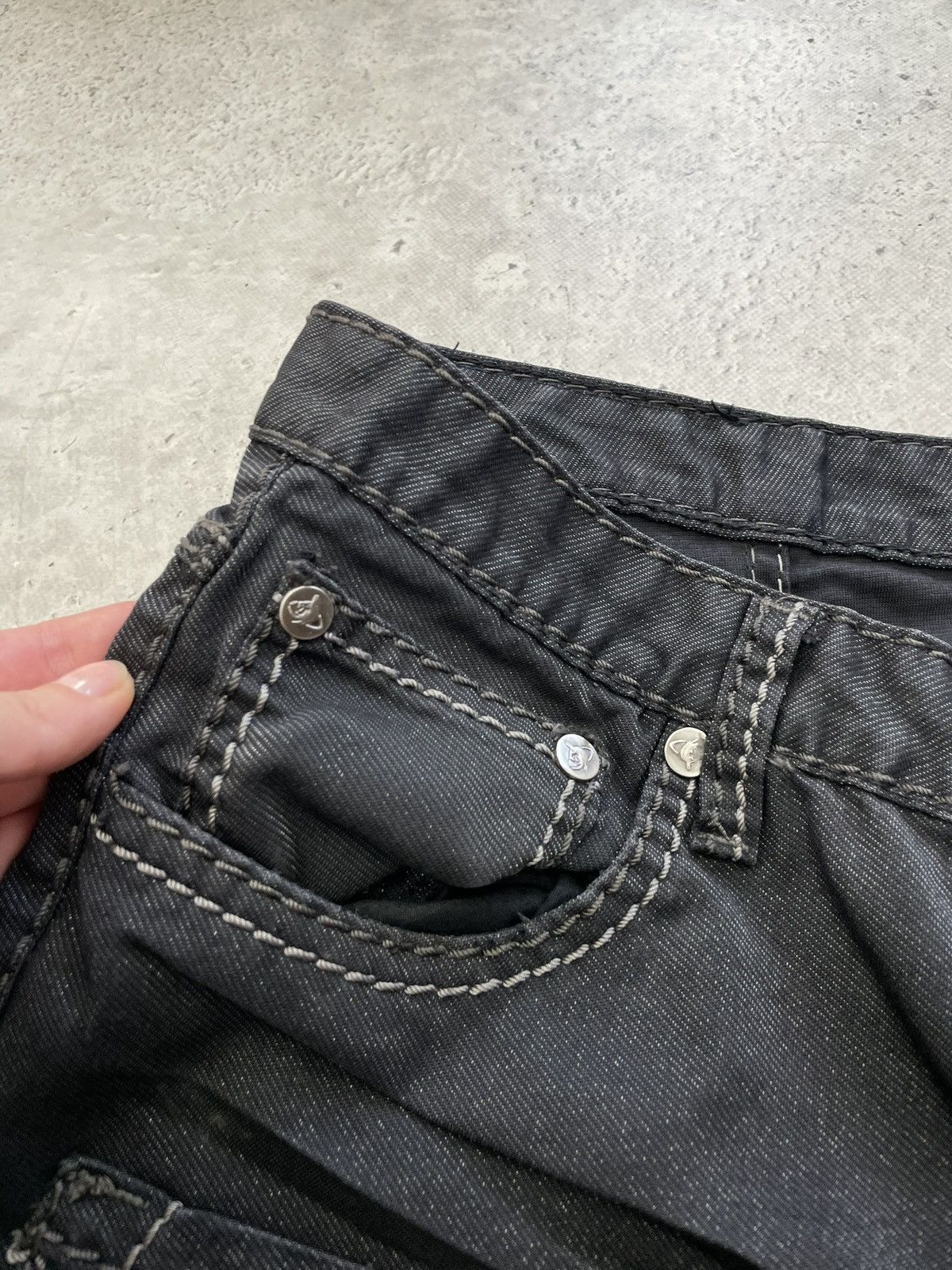 Japanese Brand Rare avant garde cargo cosmo lupo gothic pants jeans y2k Size US 34 / EU 50 - 6 Thumbnail