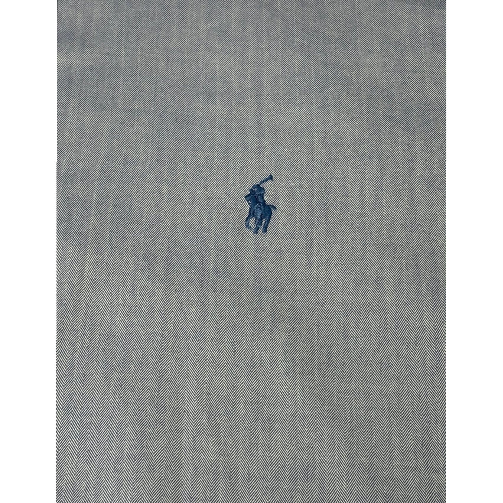 Ralph Lauren Ralph Lauren Yarmouth Shirt Mens 15.5 32/33 Blue Herringbone Cotton Button-Down Dress Shirt Clothing Women Men? Size US L / EU 52-54 / 3 - 2 Thumbnail
