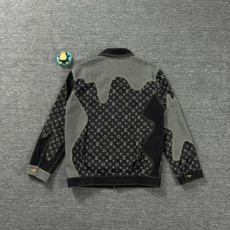 Louis Vuitton Louis Vuitton Patchwork black full-print denim jacket 2502- Size US M / EU 48-50 / 2 - 7 Thumbnail