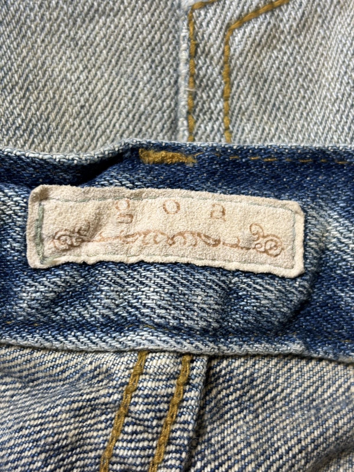 GOA 2000’s GOA - Mud Washed Distressed Flared Jeans Size US 31 - 12 Thumbnail