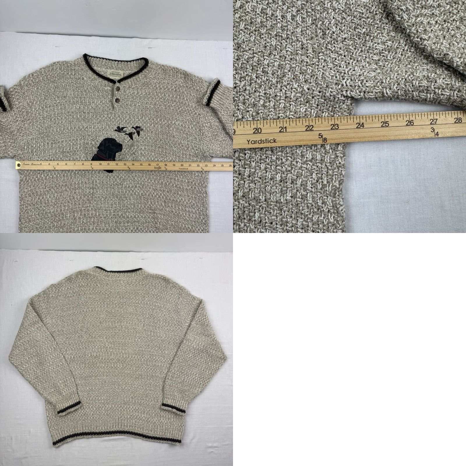 Vintage VINTAGE St John's Bay Brown Pullover Sweater Adult Large Crew Neck 90s Nature Mens Size US L / EU 52-54 / 3 - 8 Thumbnail
