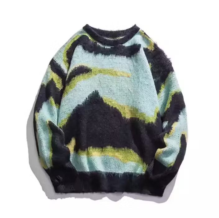 image of Vintage Knitted Sweater Pullover, Men's (Size Large)