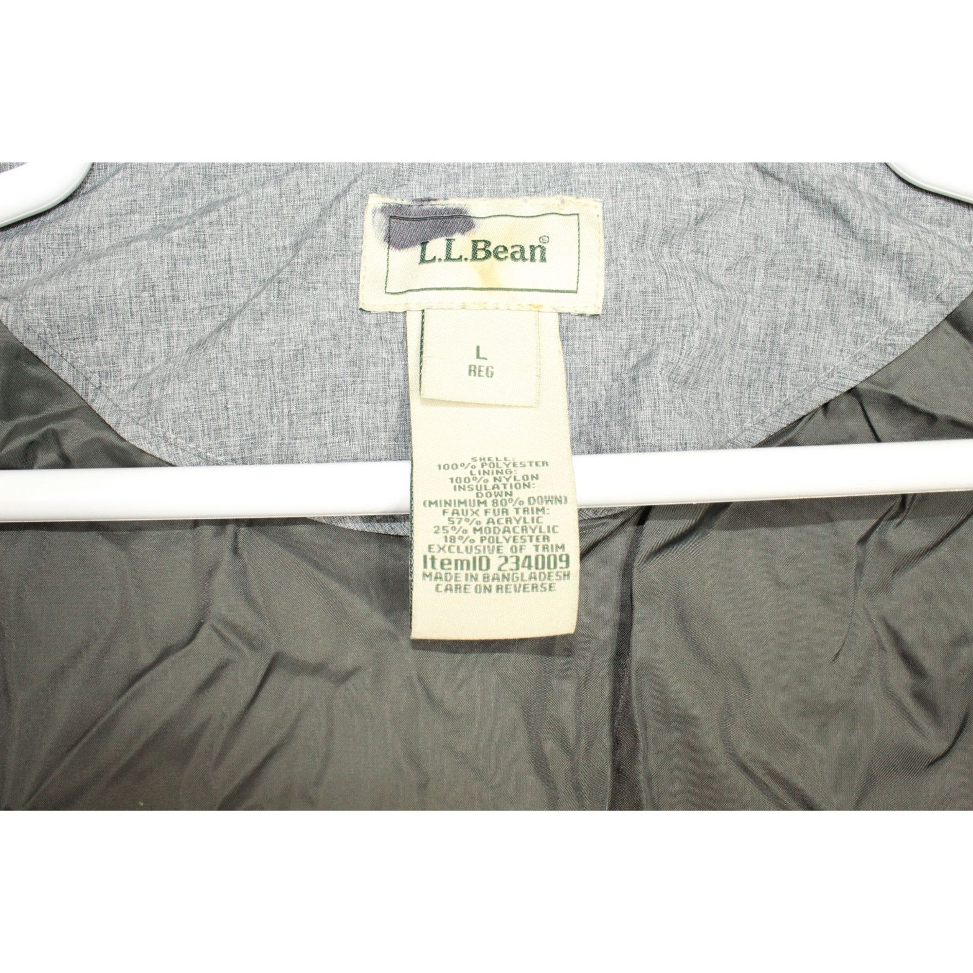 L.L. Bean LL Bean Women's Ultrawarm Down Hooded Jacket Heather Gray L Size L / US 10 / IT 46 - 6 Thumbnail