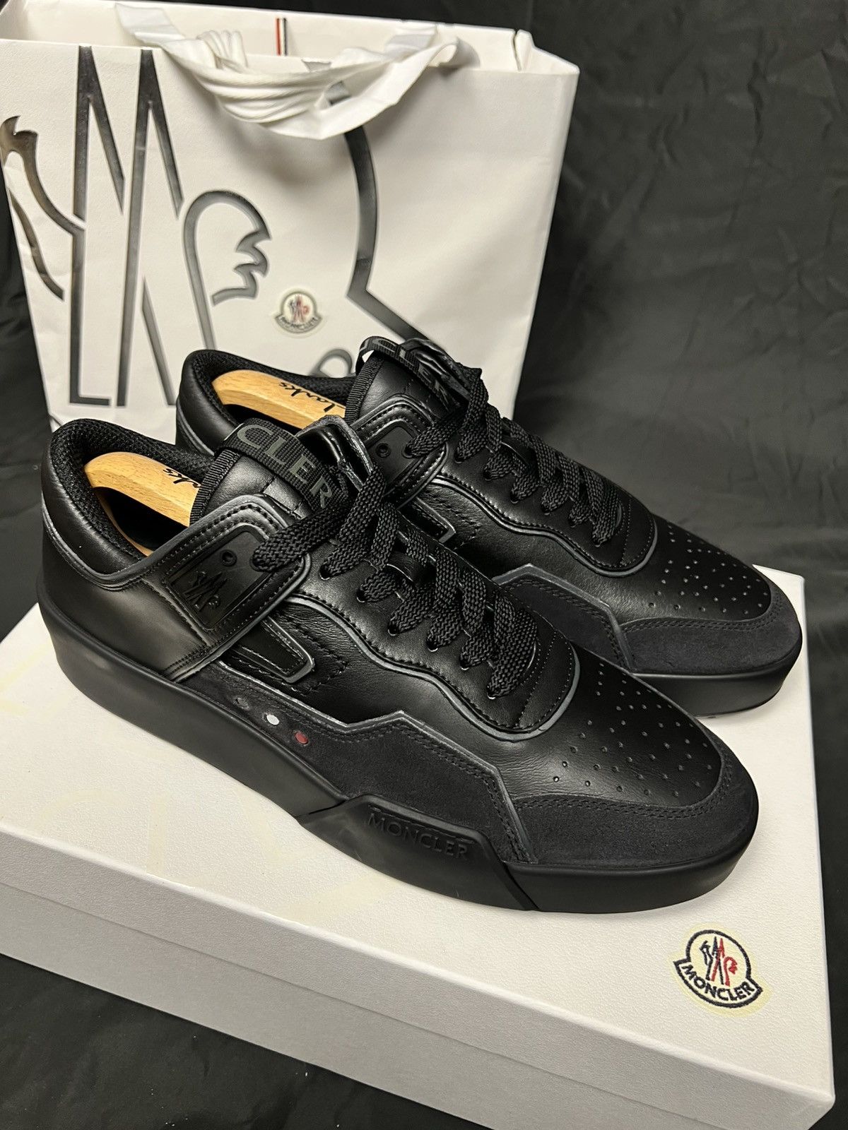 Moncler DSWT Moncler Promyx Space D low top leather and suede Size US 10 / EU 43 - 3 Thumbnail