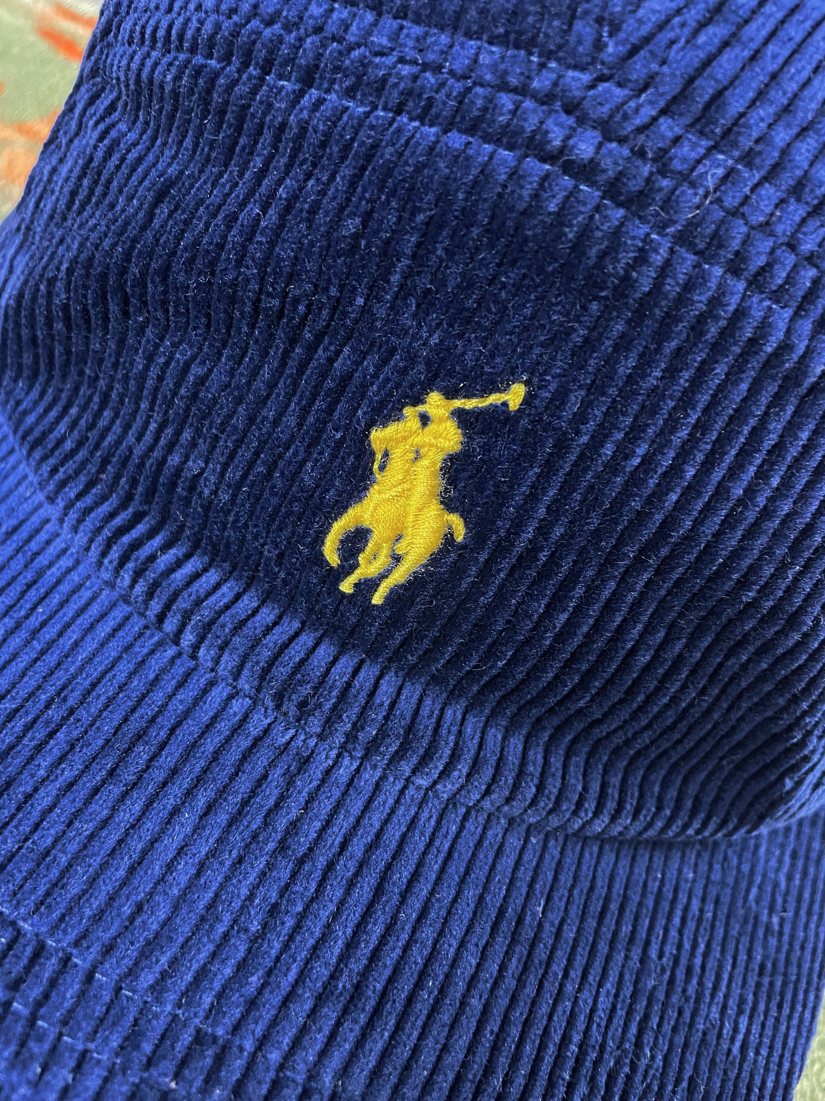 Polo Ralph Lauren Polo Ralph Lauren Corduroy 5 Panel Leather Baseball Cap Hat Size ONE SIZE - 2 Thumbnail