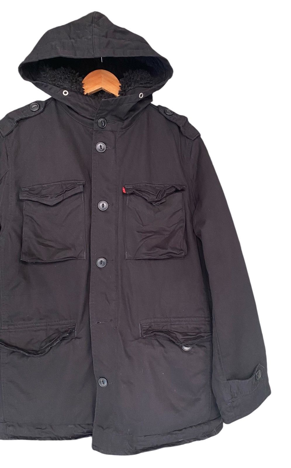 Levi's Rare🔥LEVI’S Sherpa Hoodie Jacket (M) Size US M / EU 48-50 / 2 - 2 Thumbnail