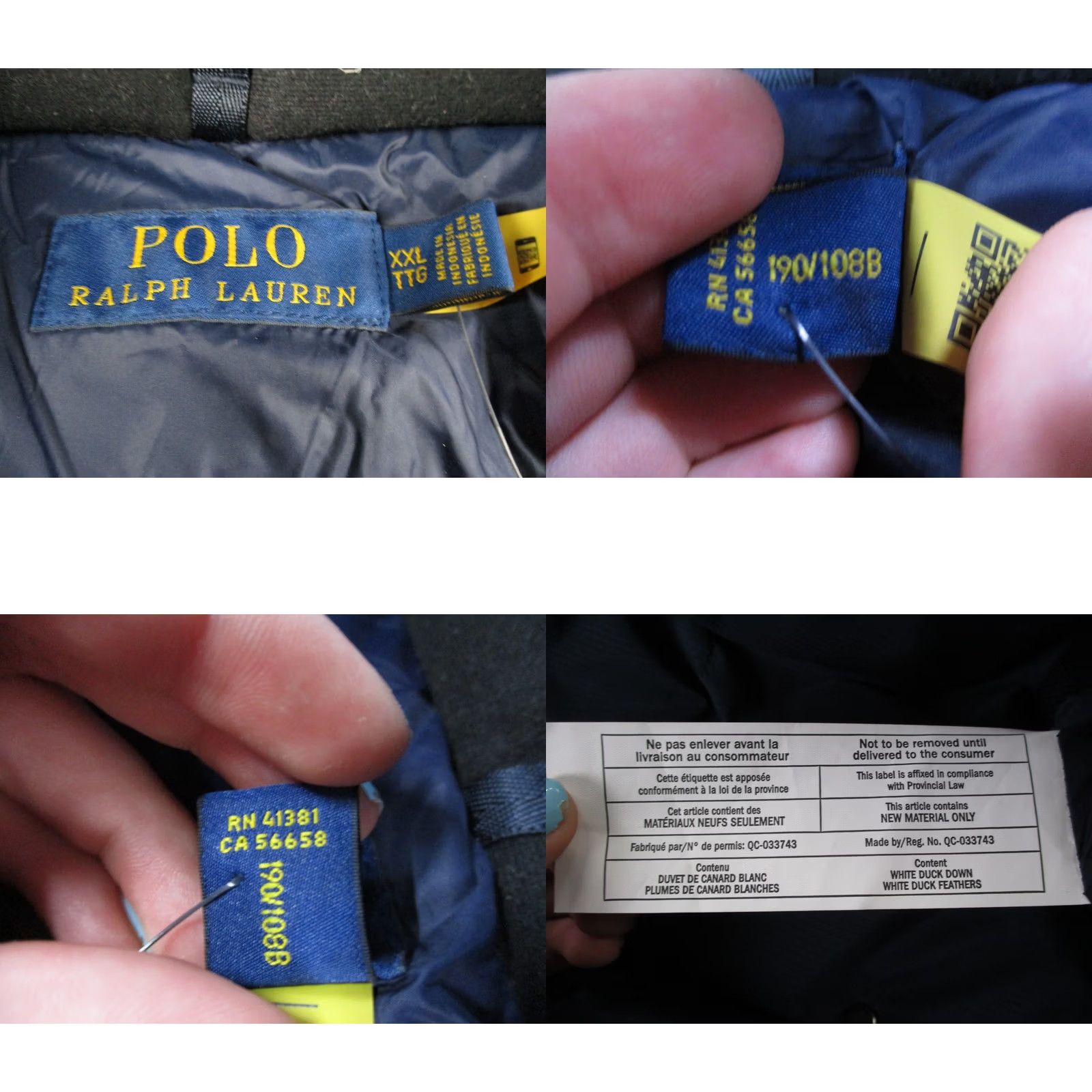 Polo Ralph Lauren Polo Ralph Lauren Jacket Men 2XL Blue Duck Down Quilted Puffer Coat Outdoors NEW Size US XXL / EU 58 / 5 - 9 Thumbnail